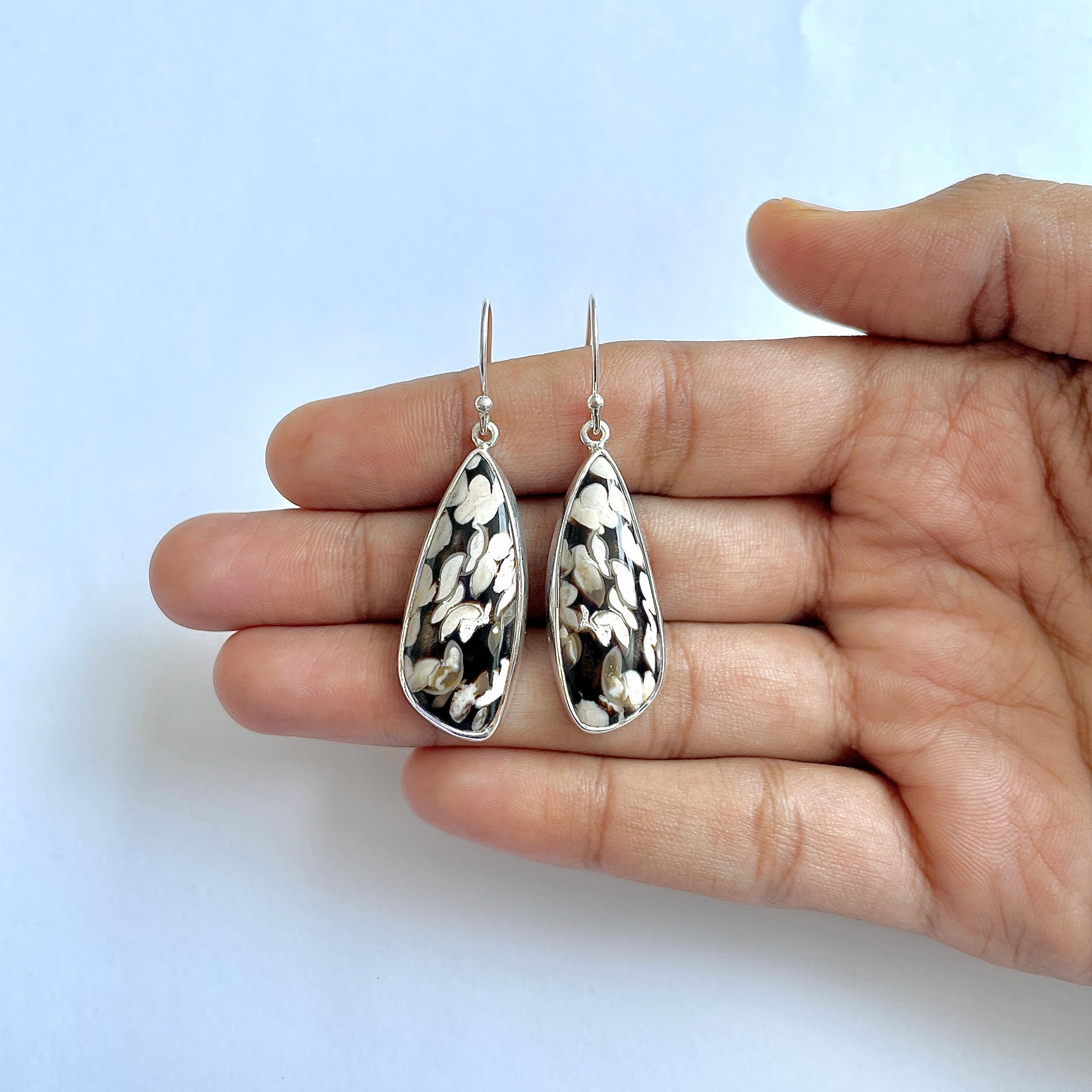 Peanutwood Jasper Earring-(PWJ-3-1)