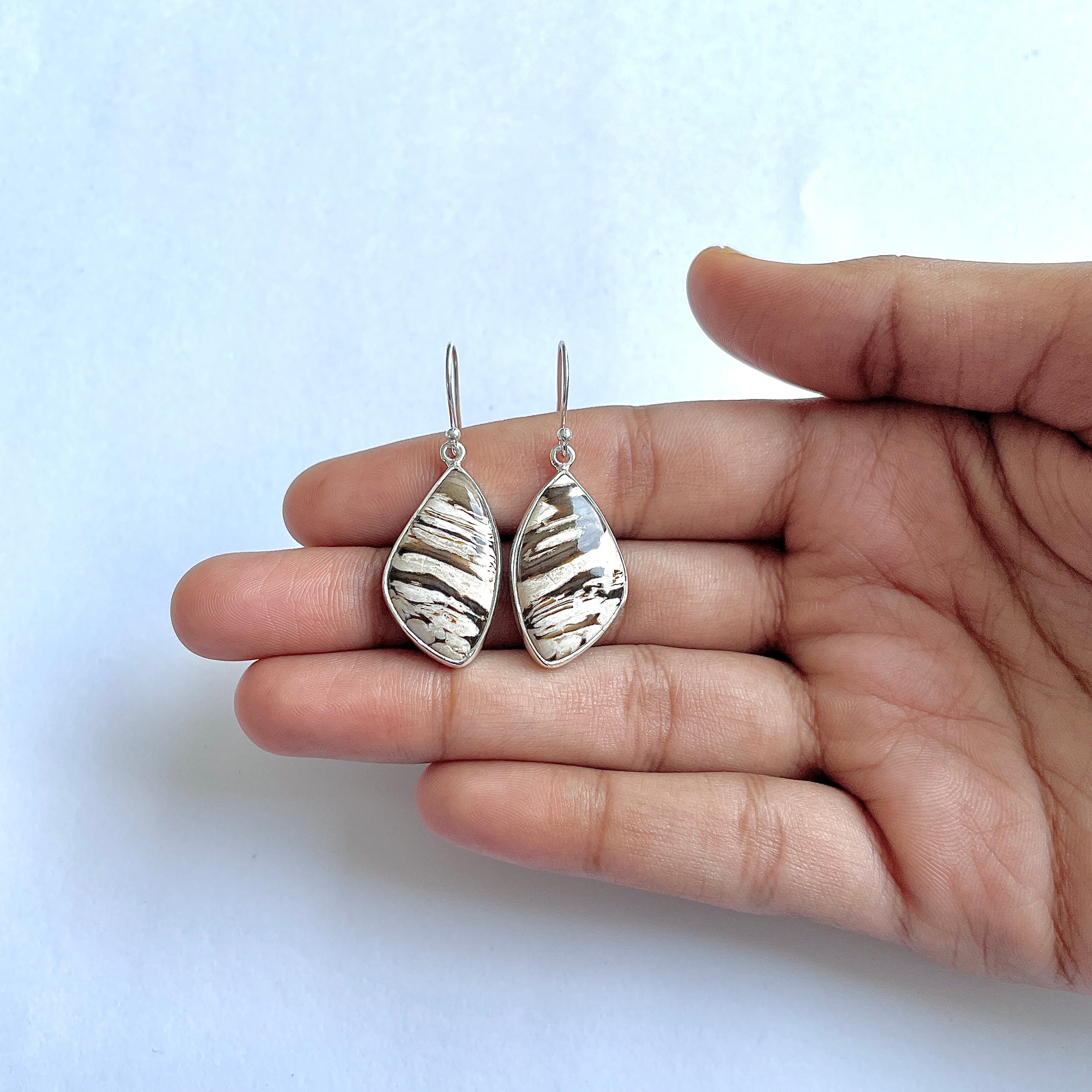 Peanutwood Jasper Earring-(PWJ-3-12)