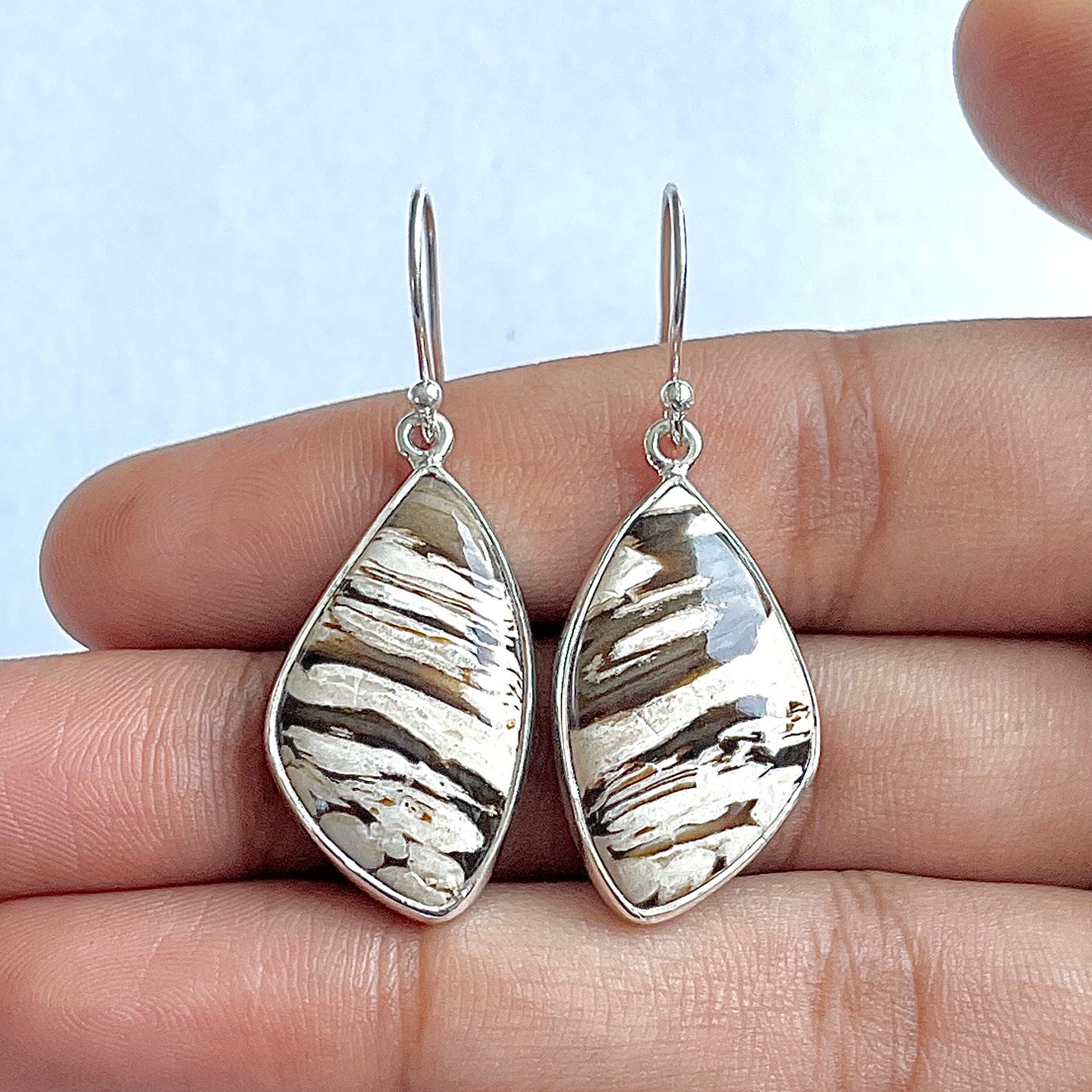 Peanutwood Jasper Earring-(PWJ-3-12)