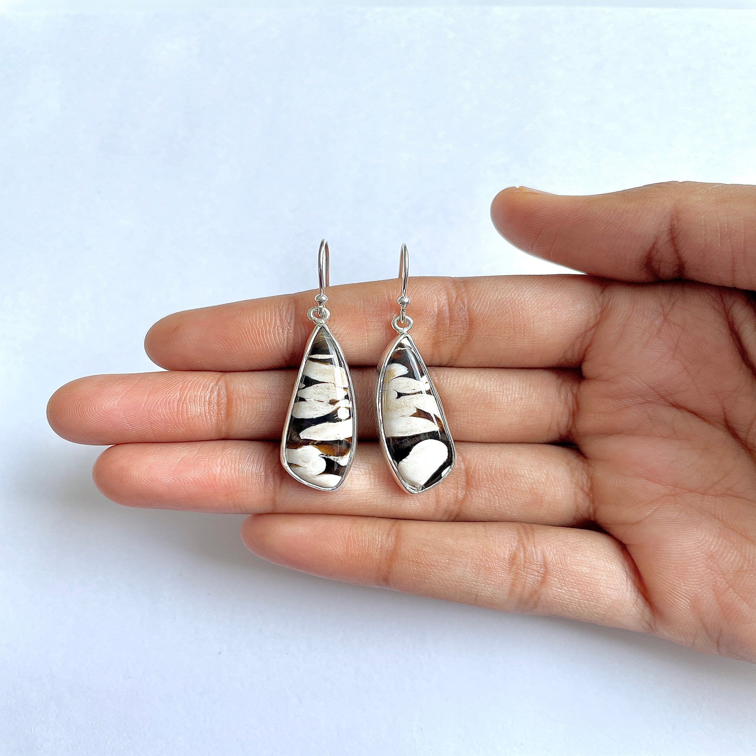 Peanutwood Jasper Earring-(PWJ-3-16)