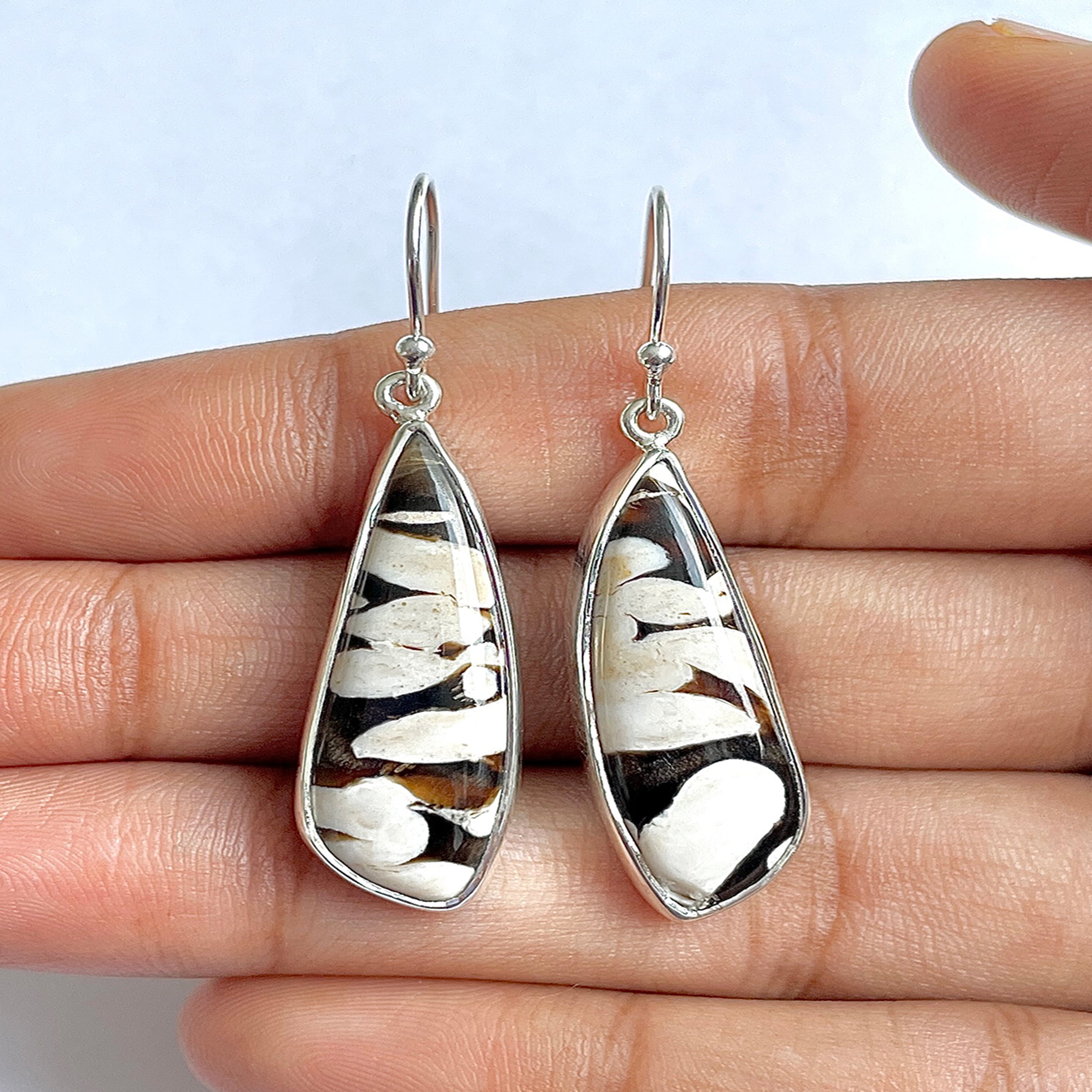 Peanutwood Jasper Earring-(PWJ-3-16)