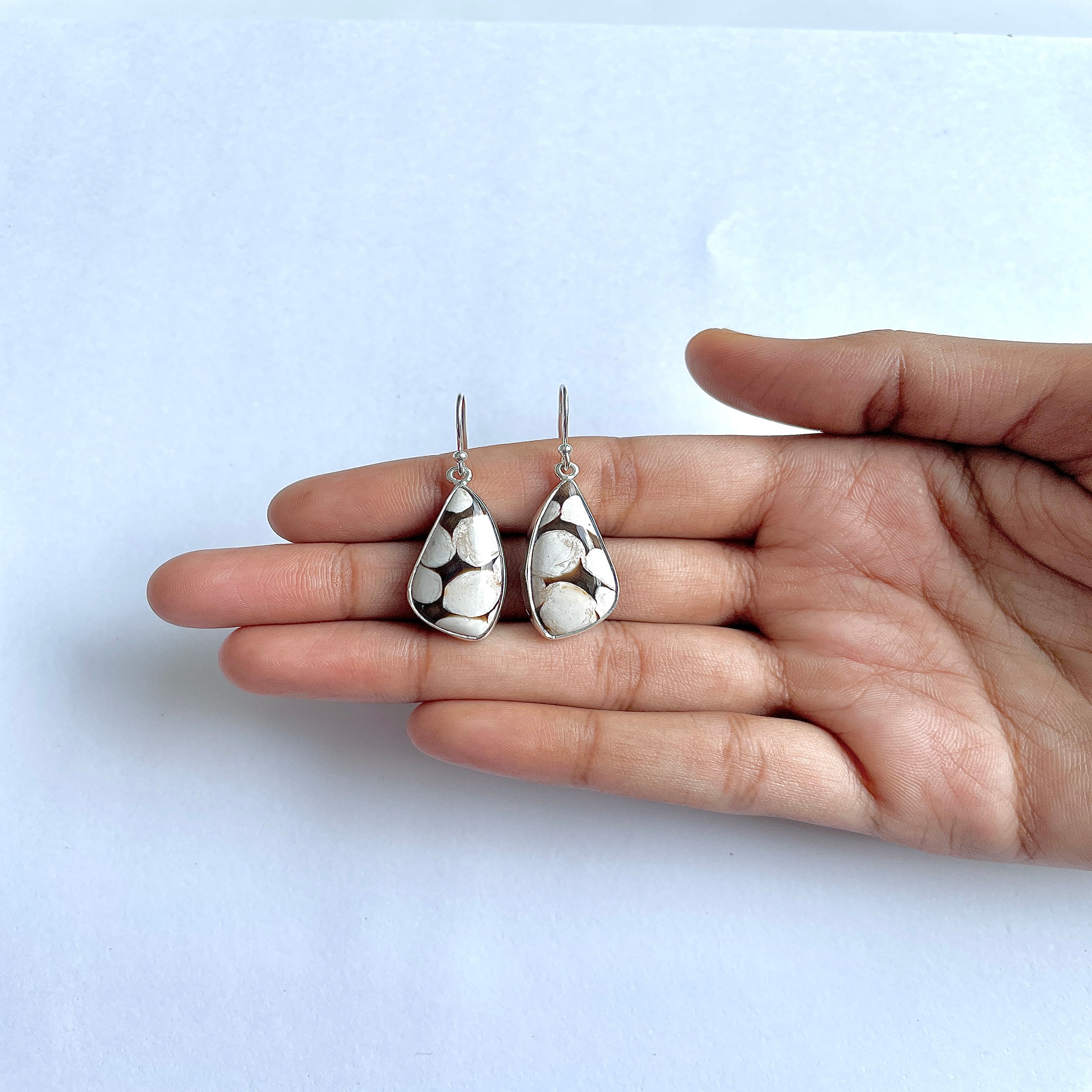 Peanutwood Jasper Earring-(PWJ-3-17)
