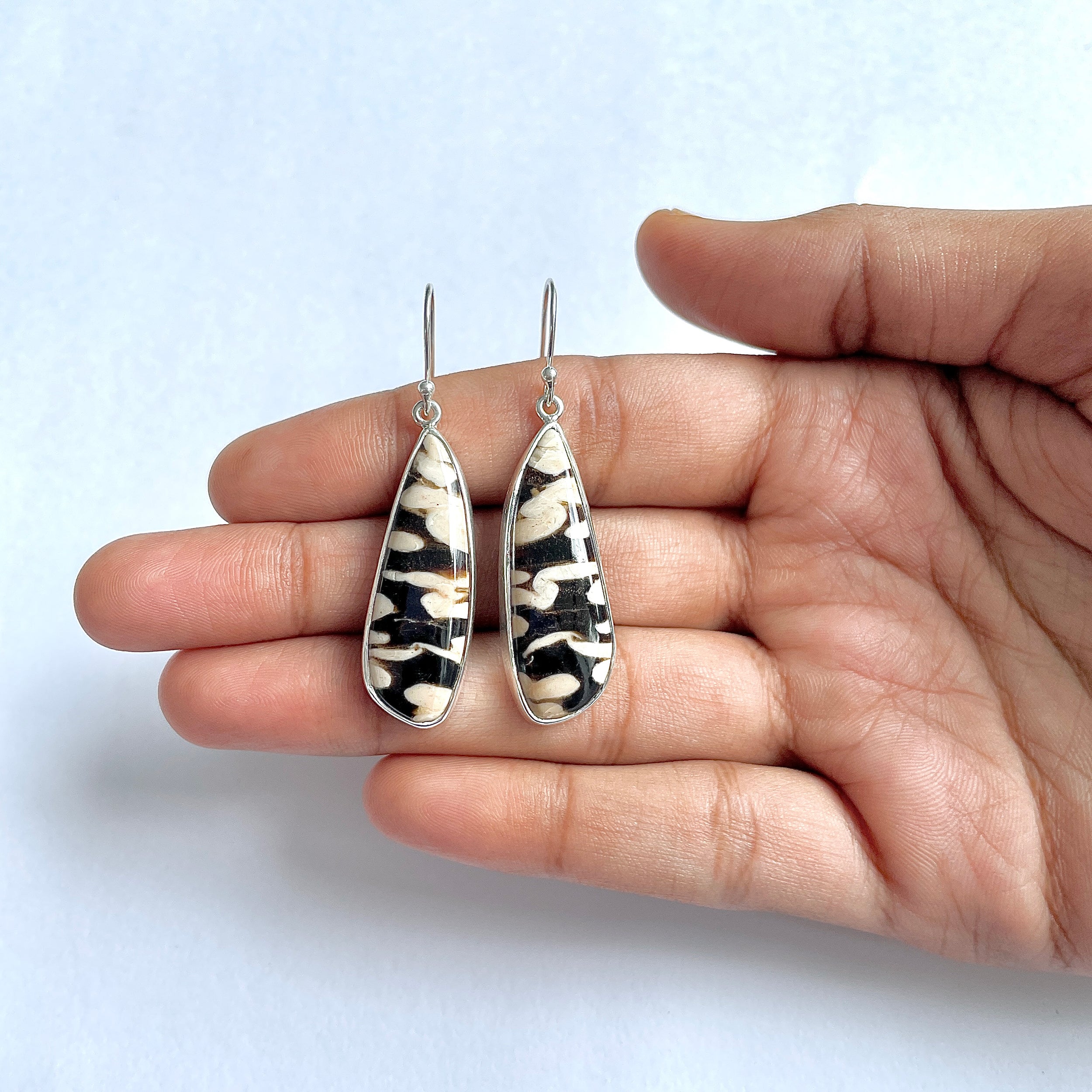Peanutwood Jasper Earring-(PWJ-3-22)