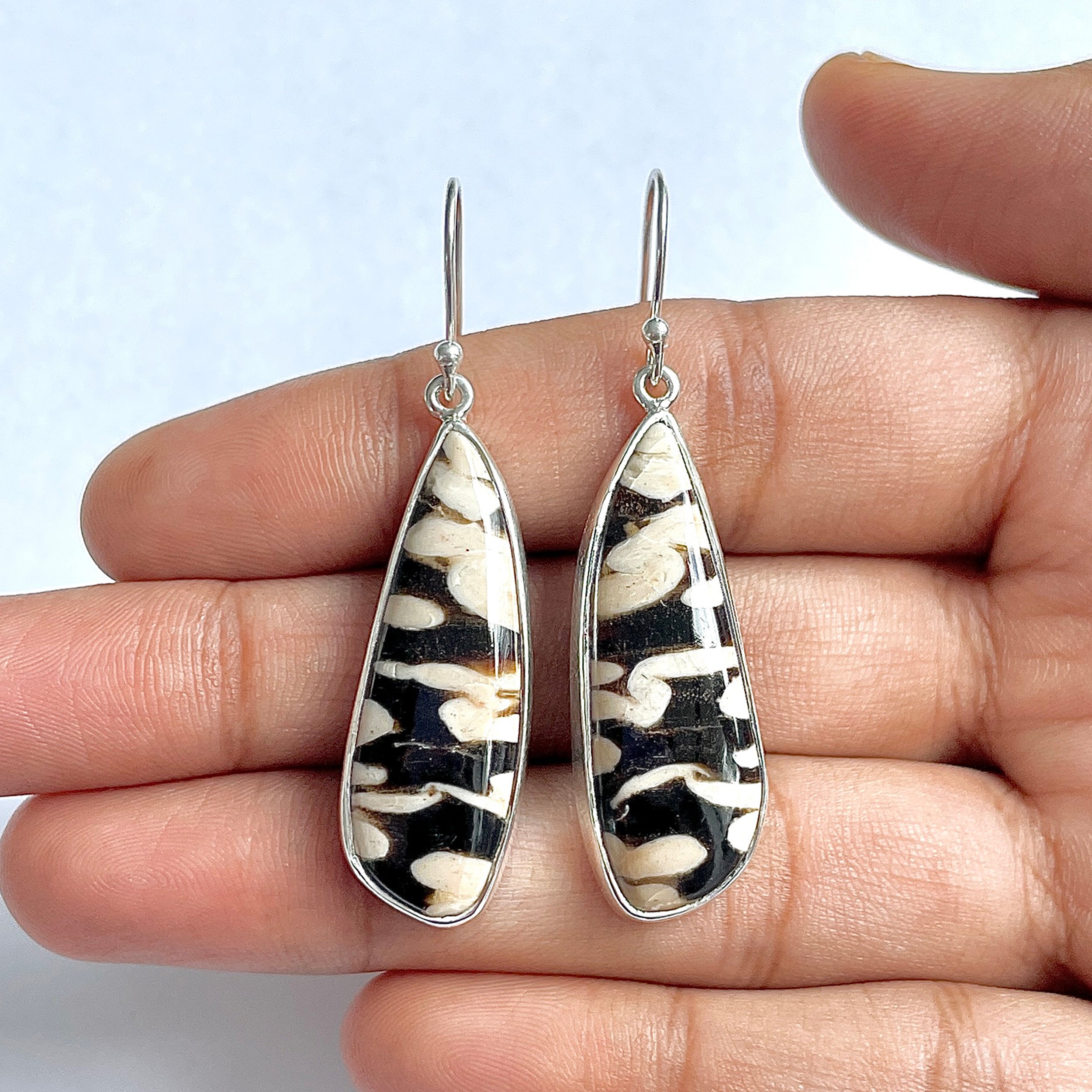 Peanutwood Jasper Earring-(PWJ-3-22)