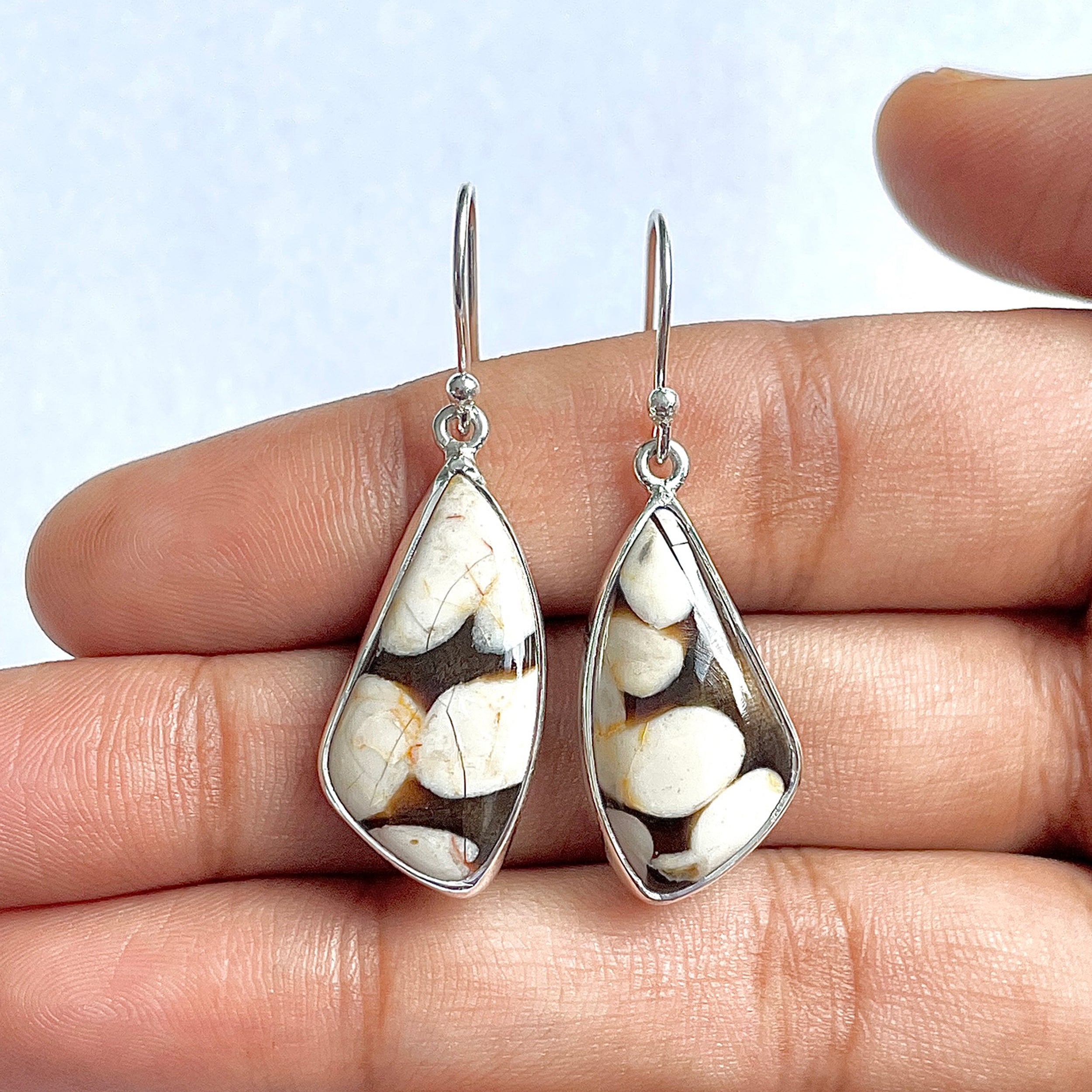 Peanutwood Jasper Earring-(PWJ-3-24)