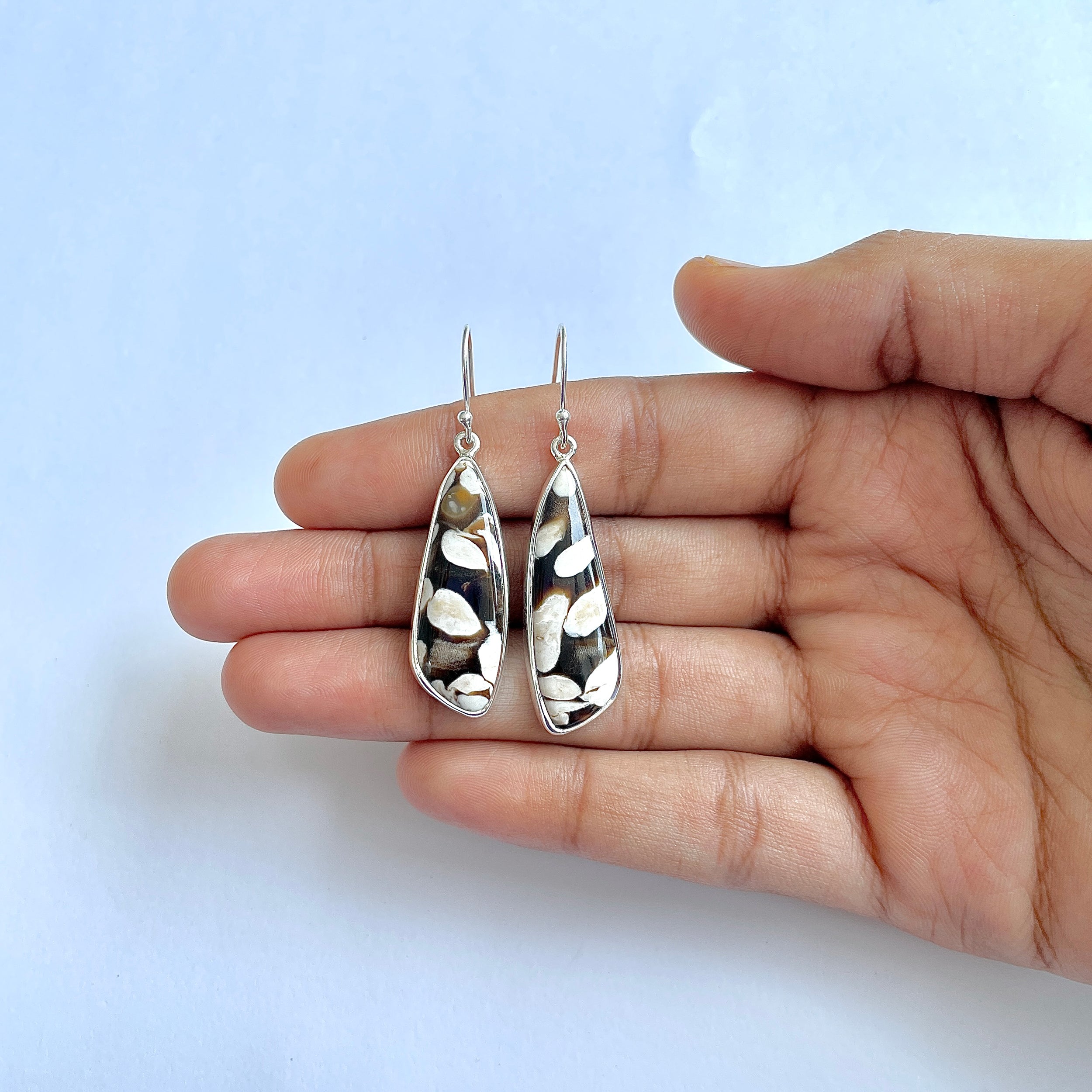 Peanutwood Jasper Earring-(PWJ-3-4)