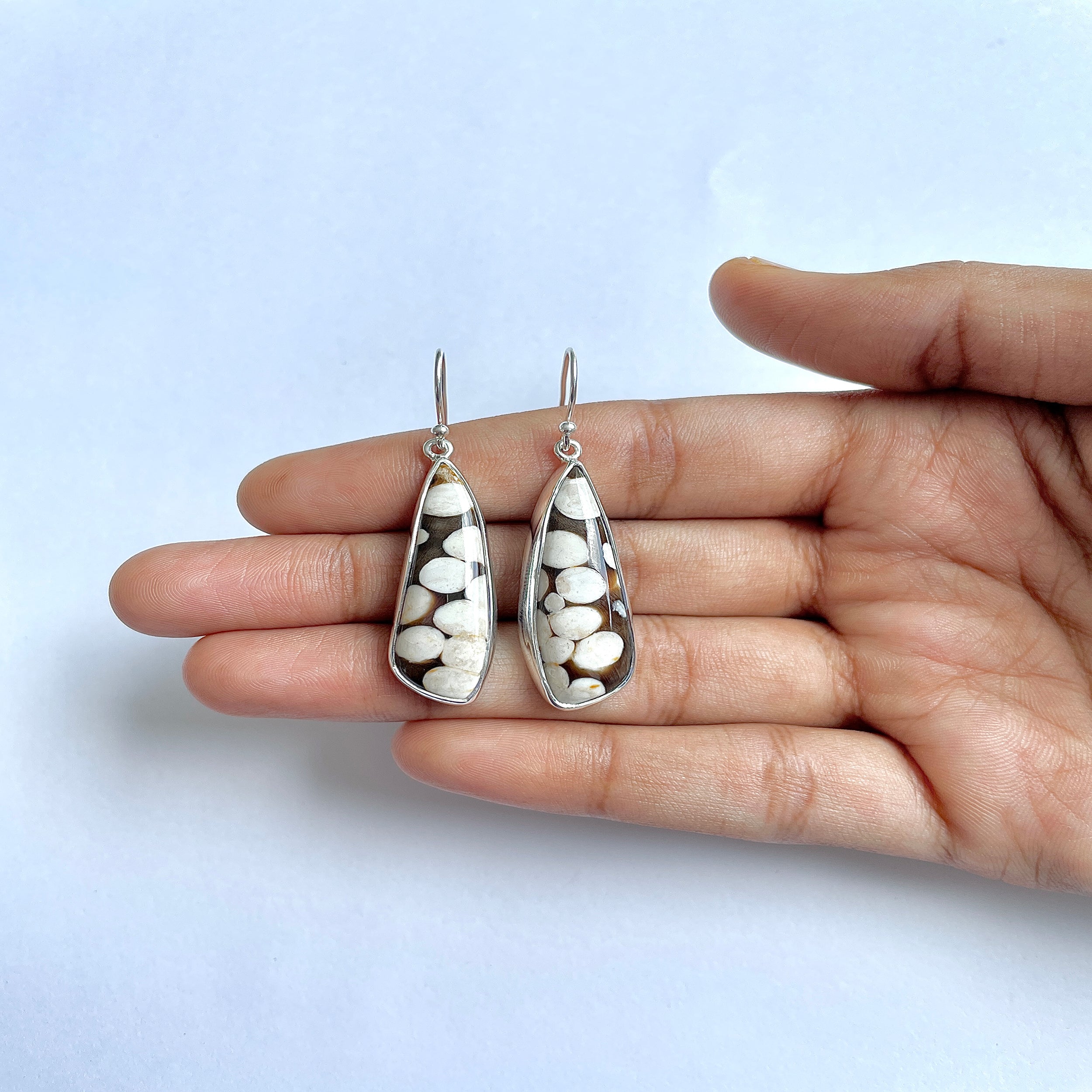 Peanutwood Jasper Earring-(PWJ-3-7)