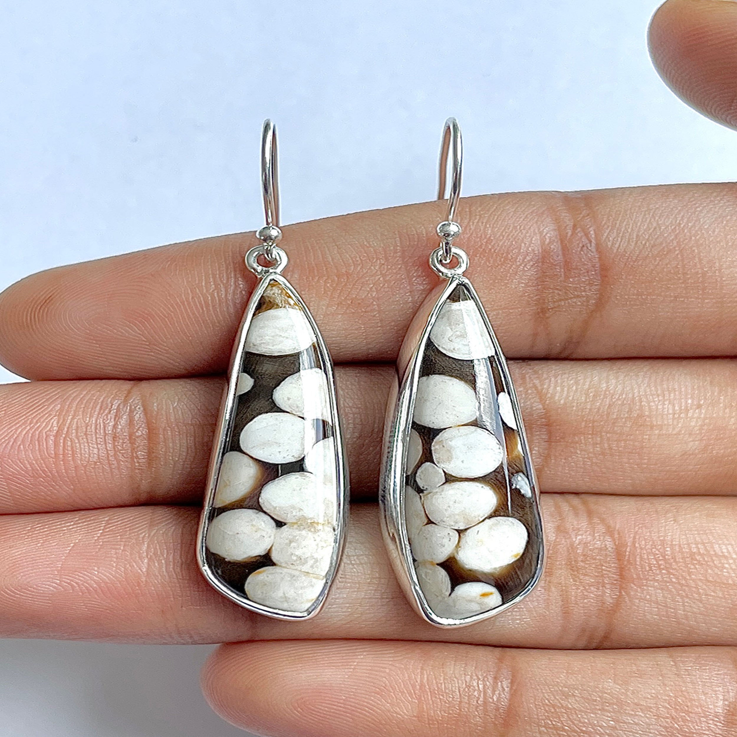 Peanutwood Jasper Earring-(PWJ-3-7)