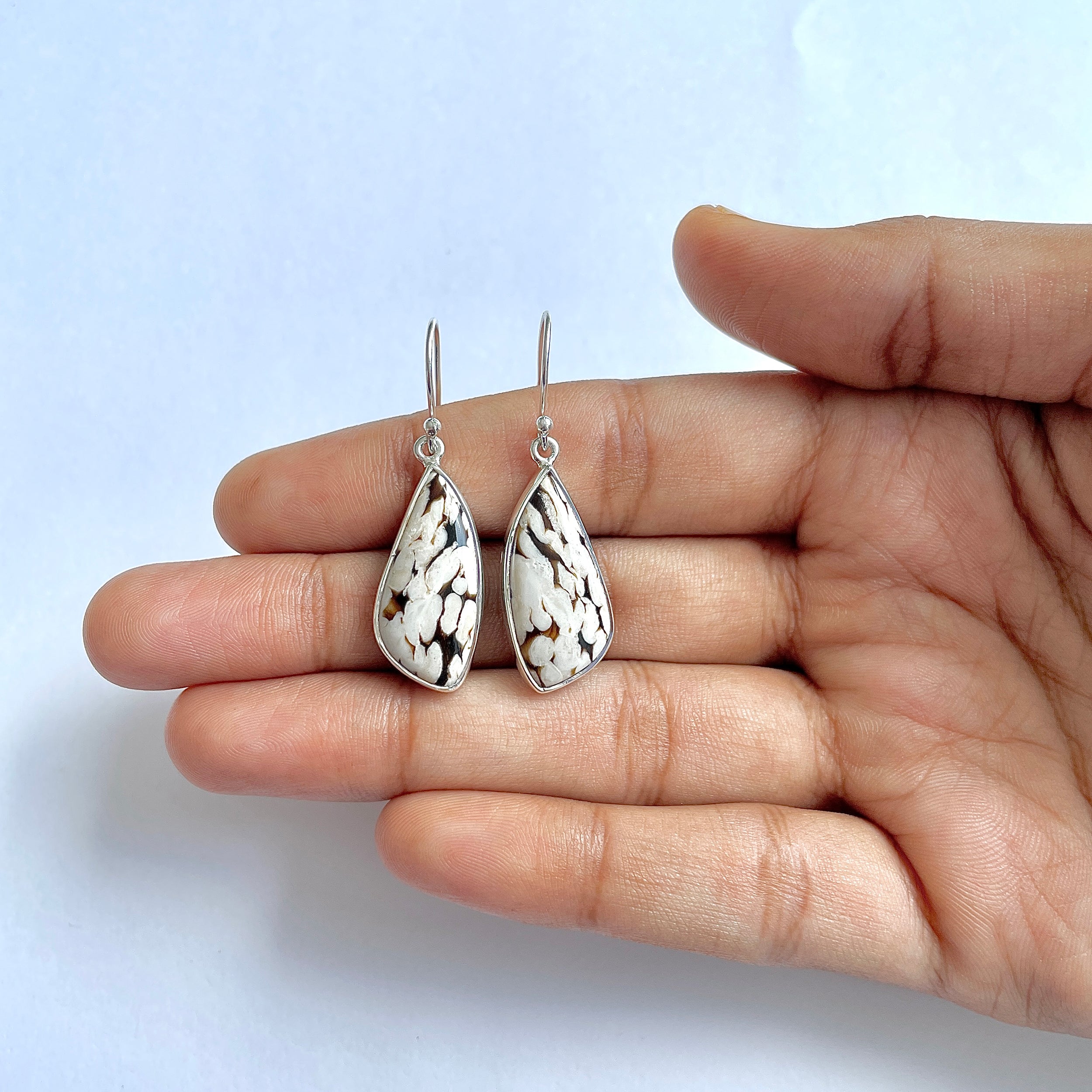 Peanutwood Jasper Earring-(PWJ-3-8)