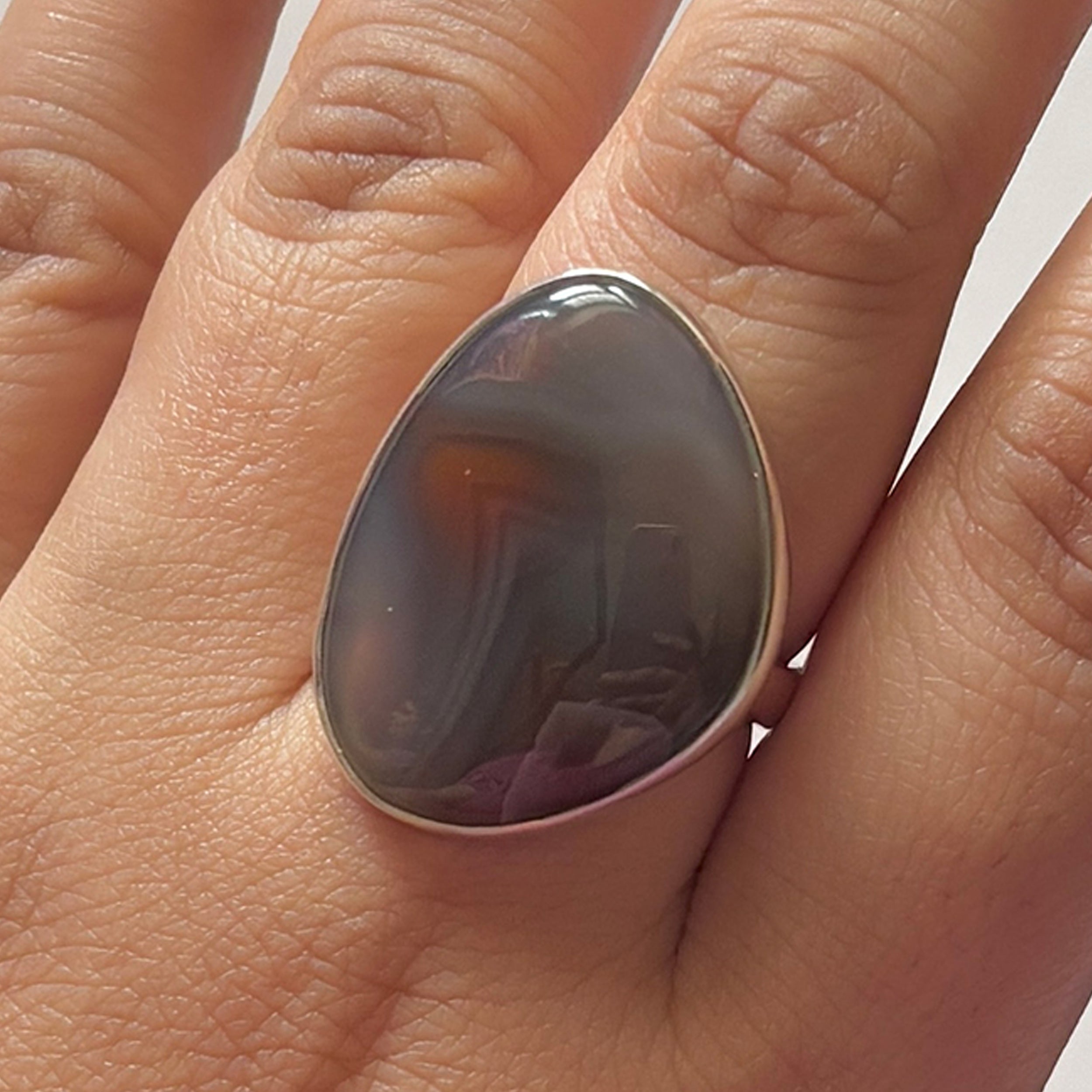 Red Botswana Agate Ring-(RBA-2-11)