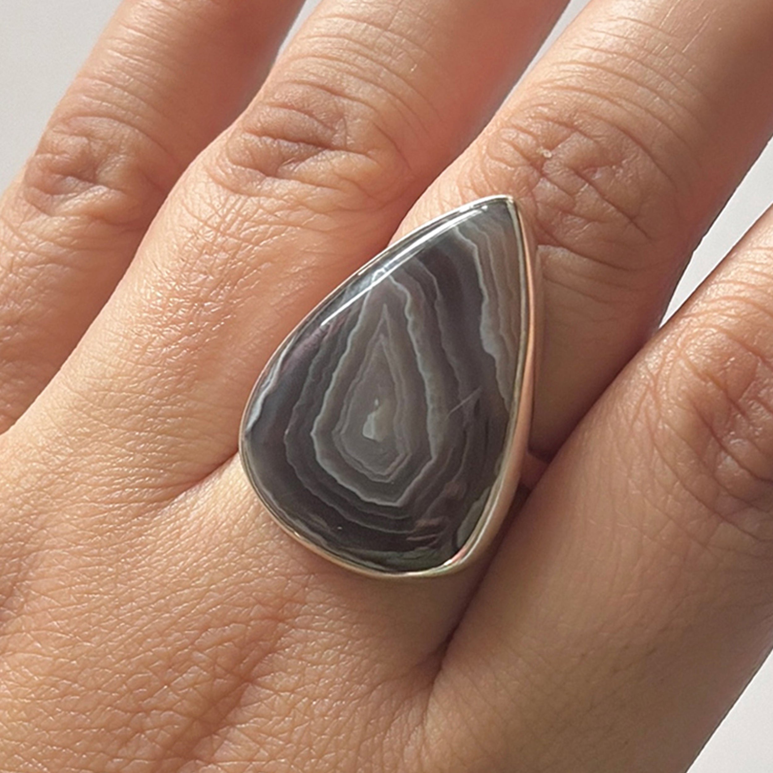 Red Botswana Agate Ring-(RBA-2-19)