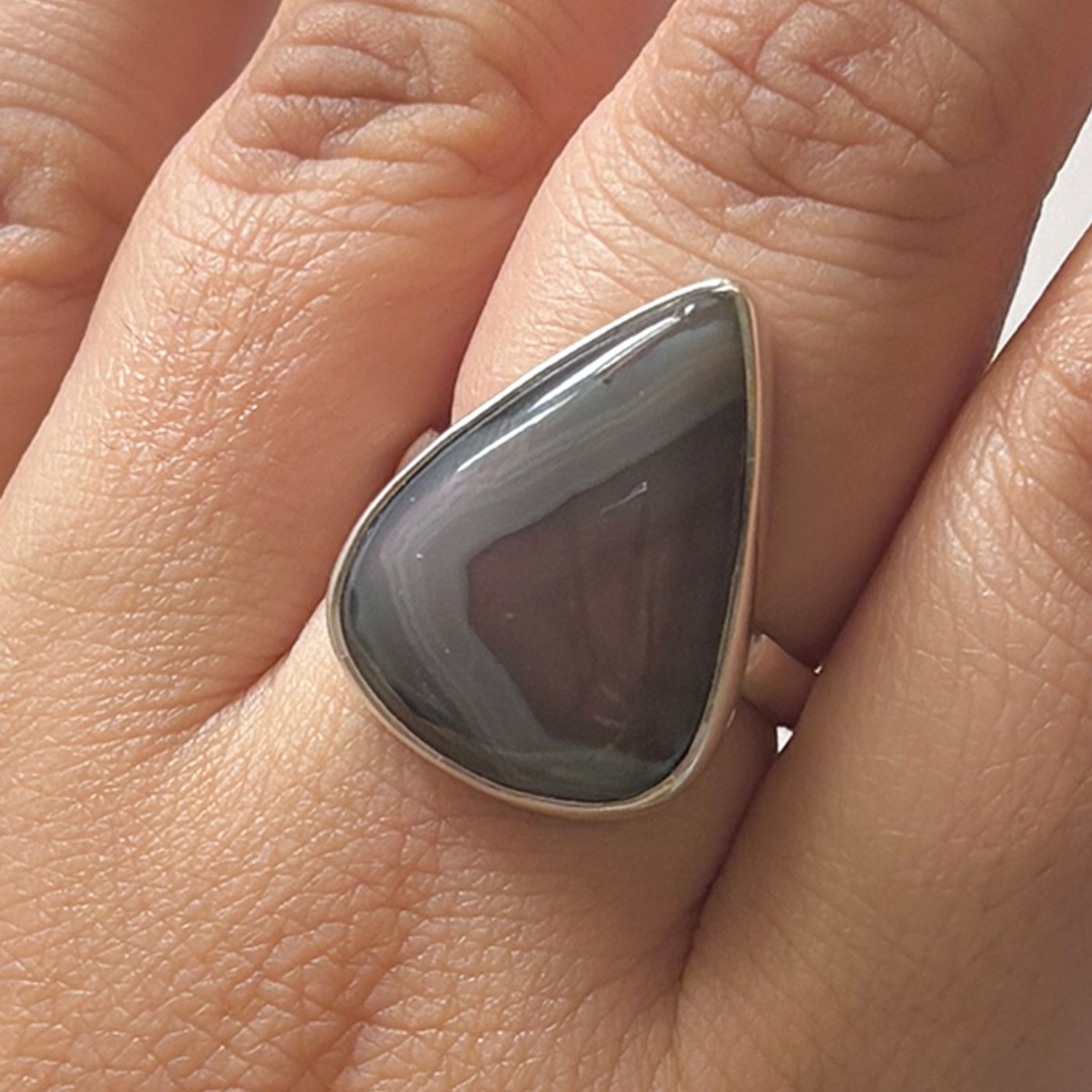 Red Botswana Agate Ring-(RBA-2-20)