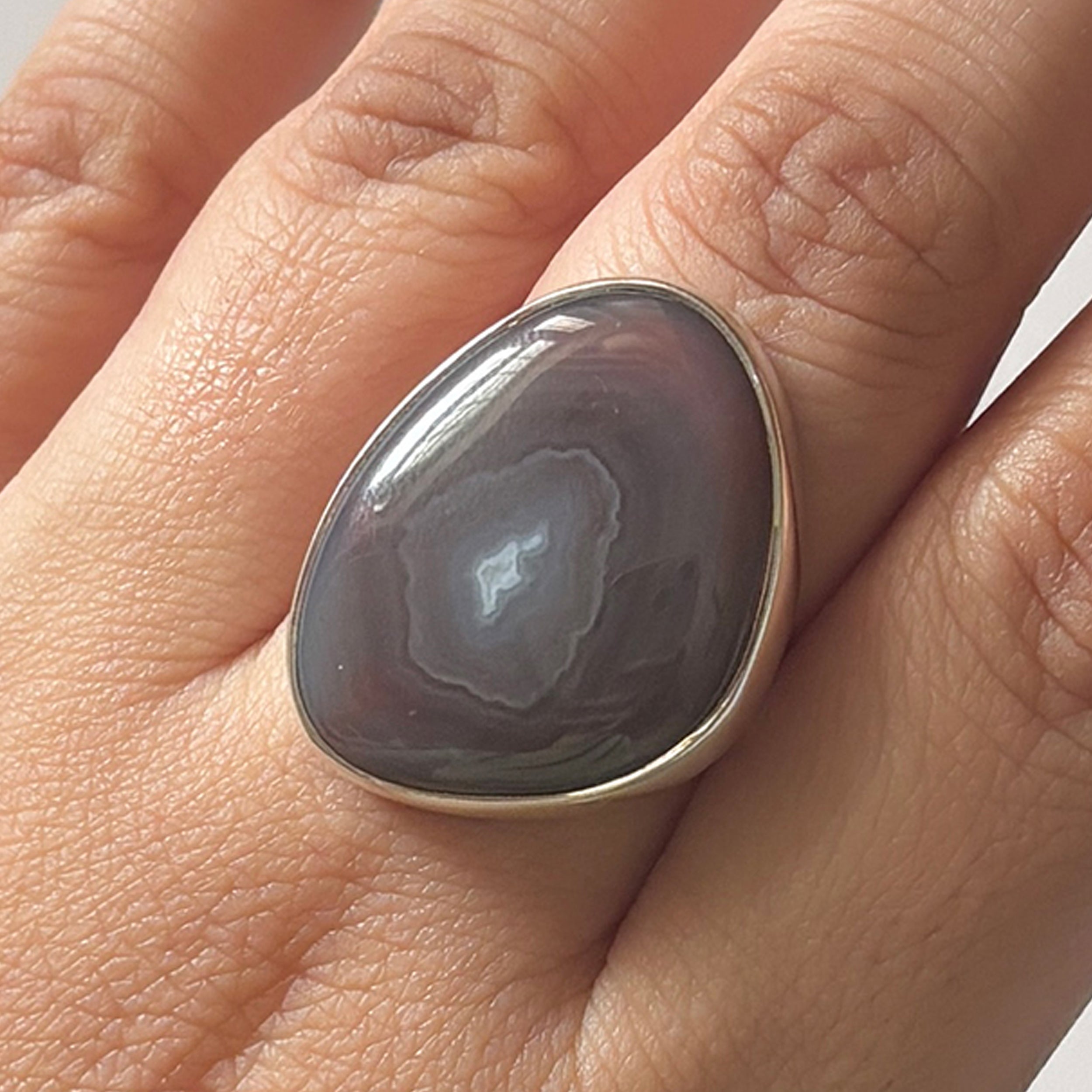 Red Botswana Agate Ring-(RBA-2-21)