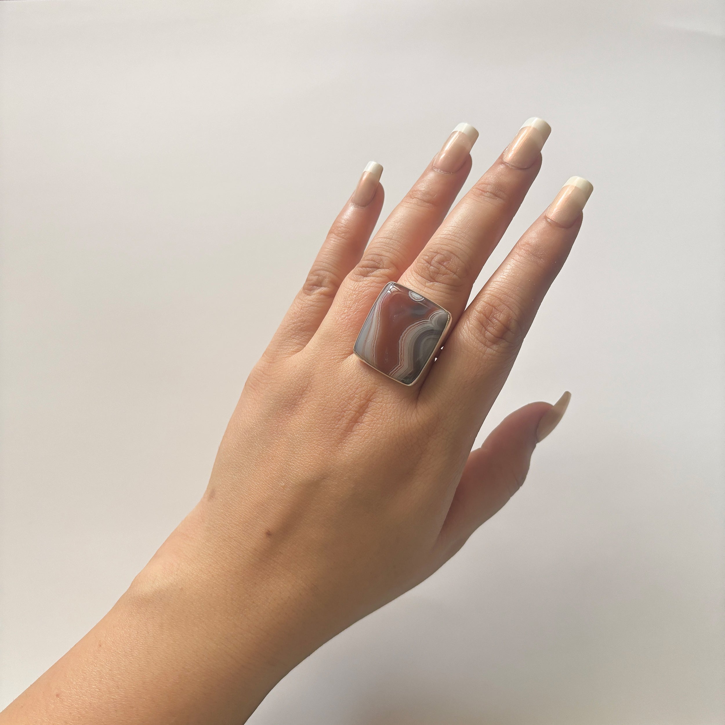 Red Botswana Agate Ring-(RBA-2-22)
