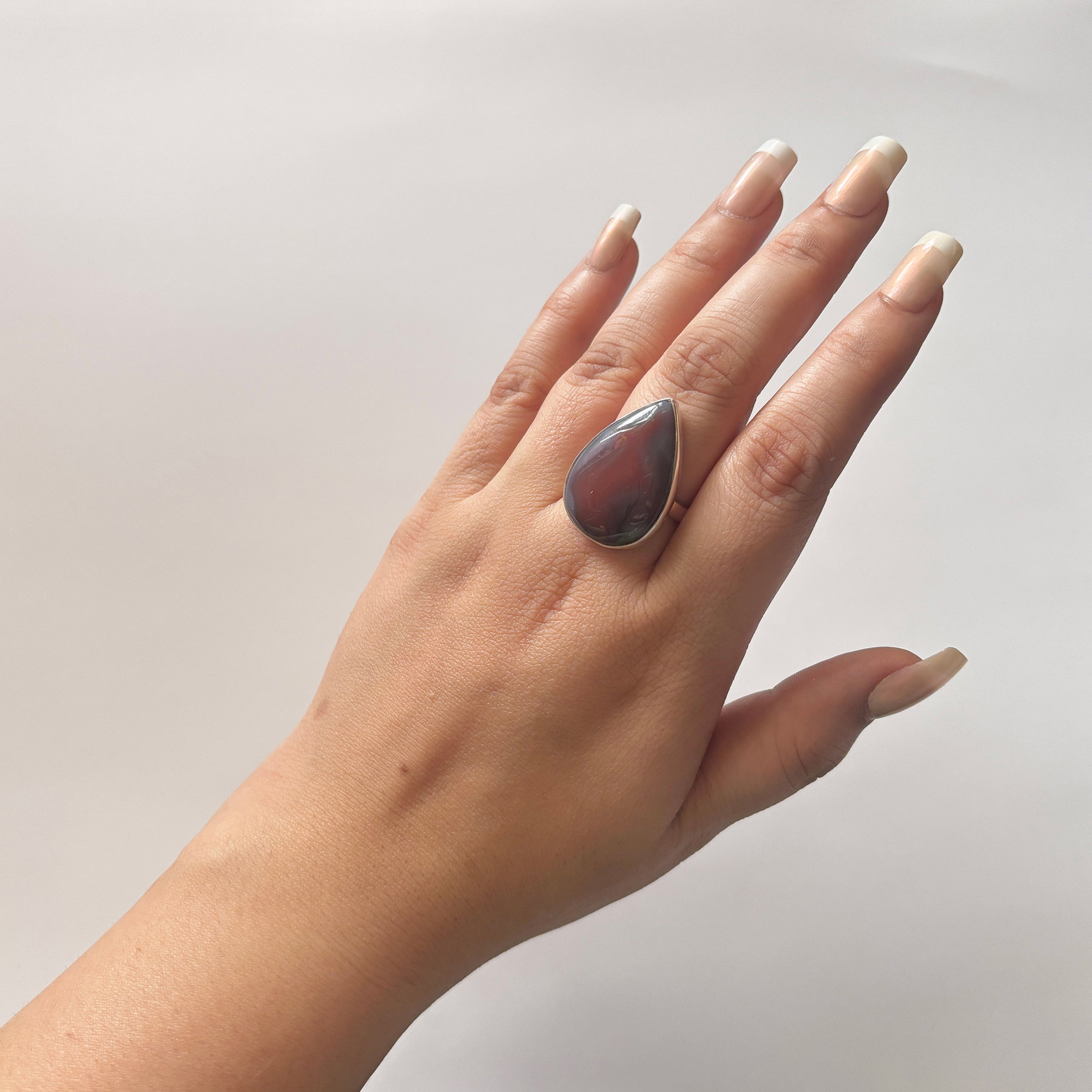 Red Botswana Agate Ring-(RBA-2-24)