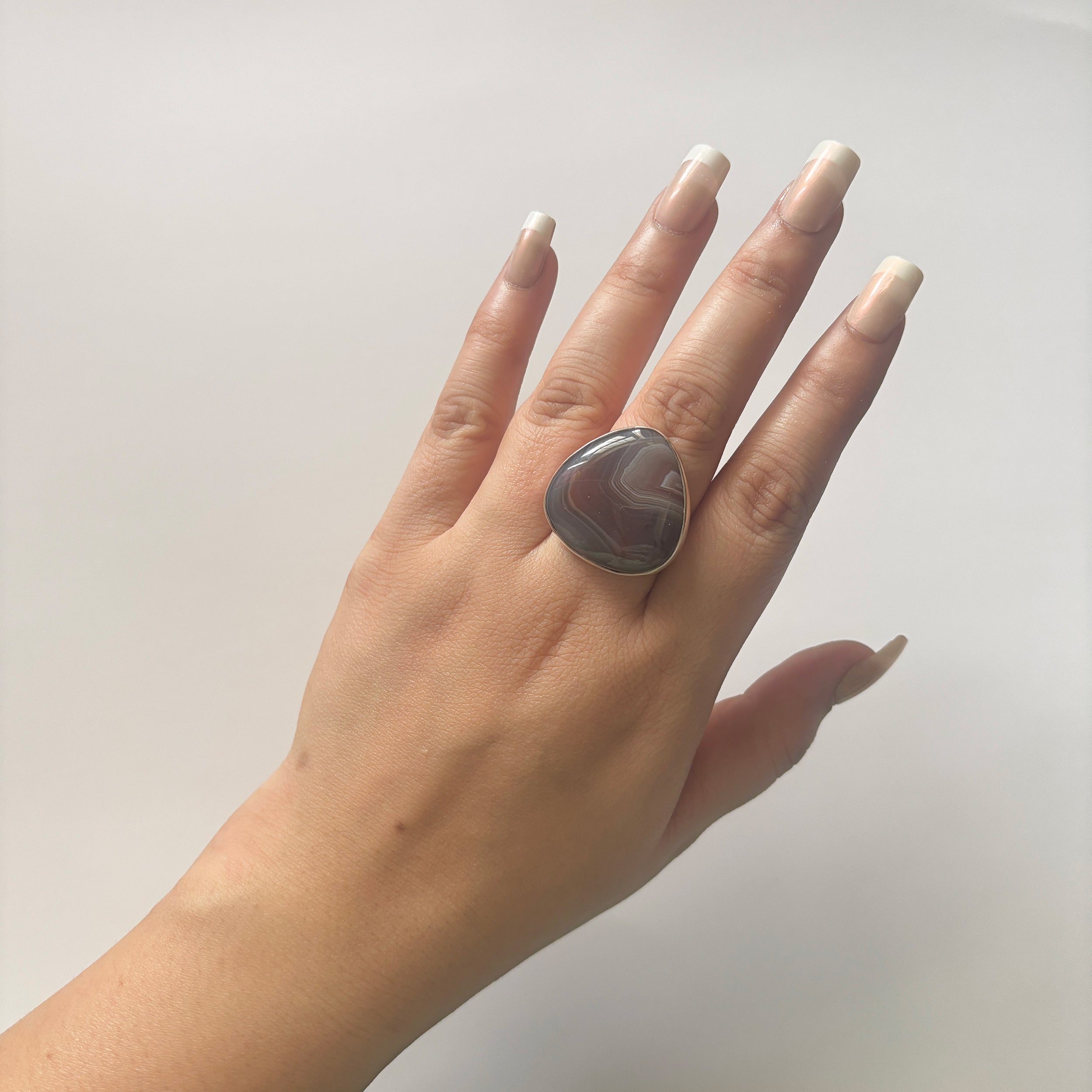 Red Botswana Agate Ring-(RBA-2-27)