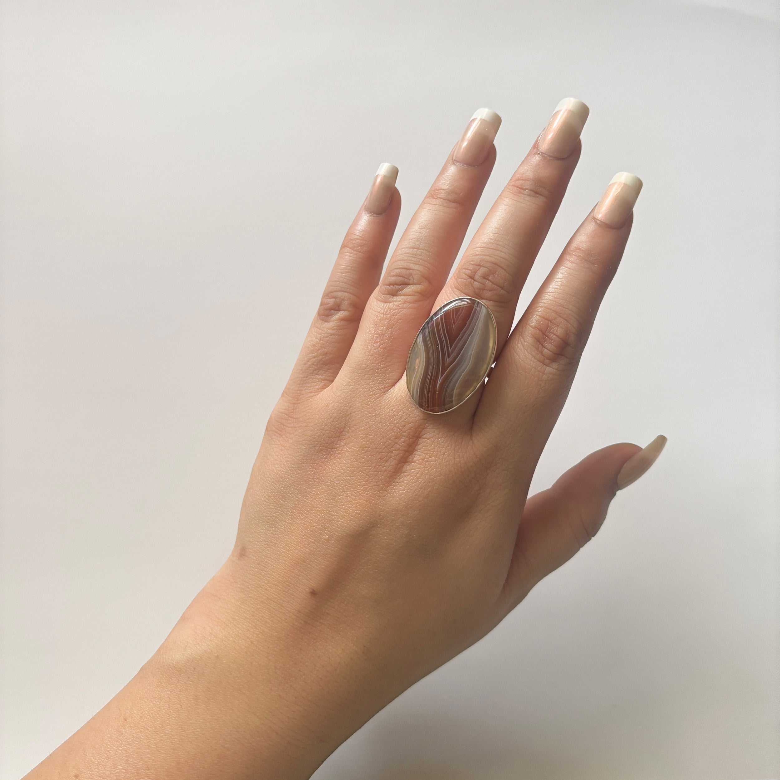 Red Botswana Agate Ring-(RBA-2-32)