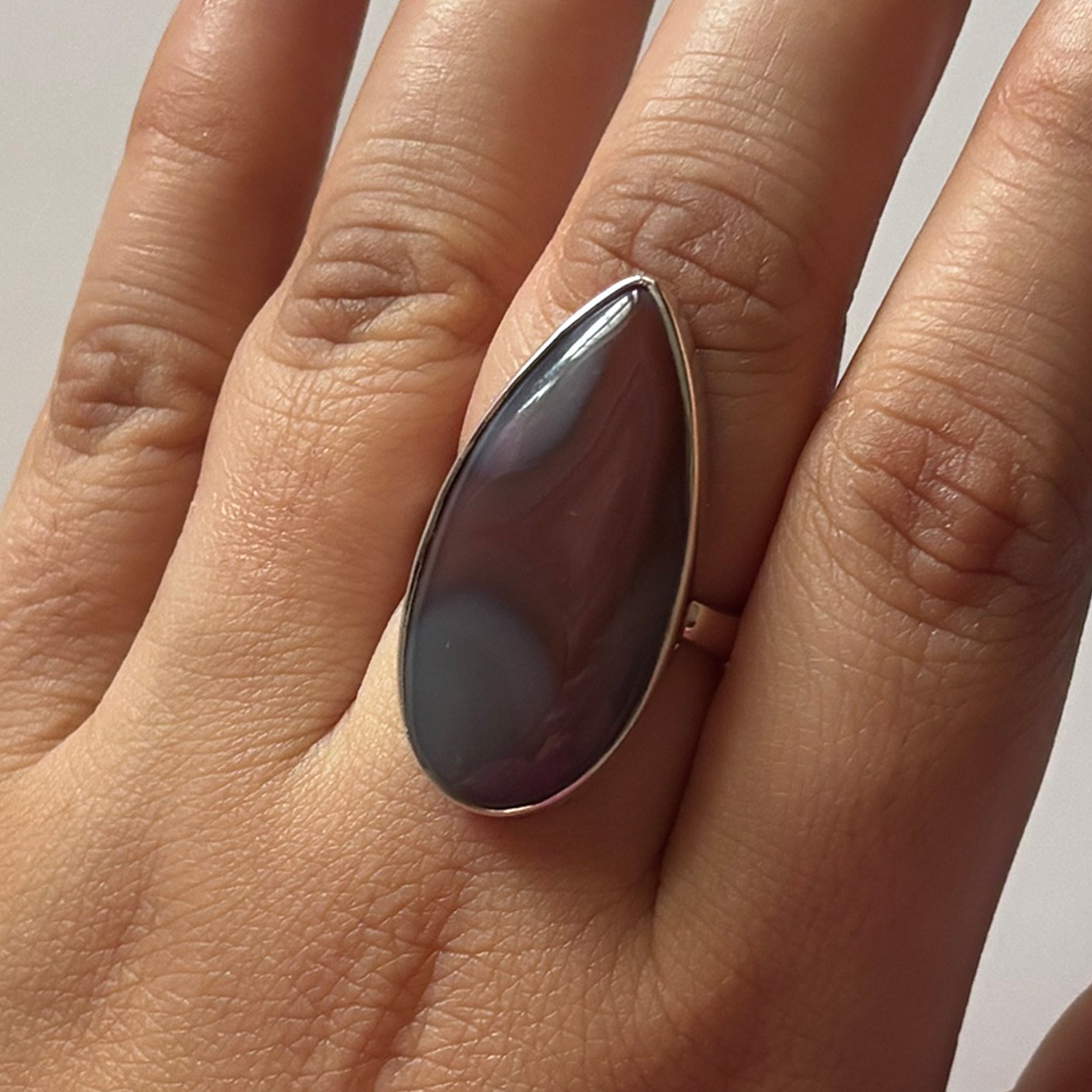 Red Botswana Agate Ring-(RBA-2-34)