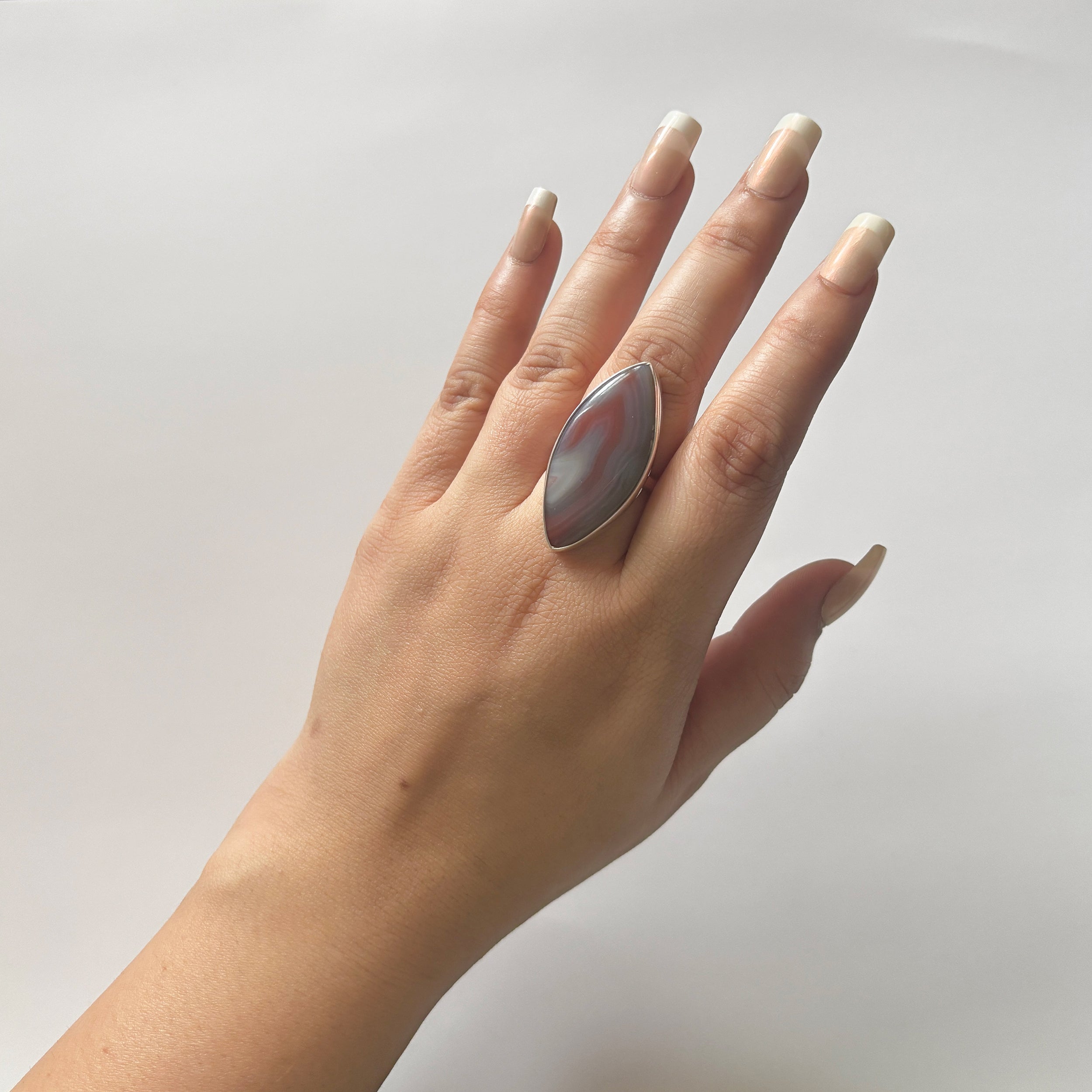 Red Botswana Agate Ring-(RBA-2-36)