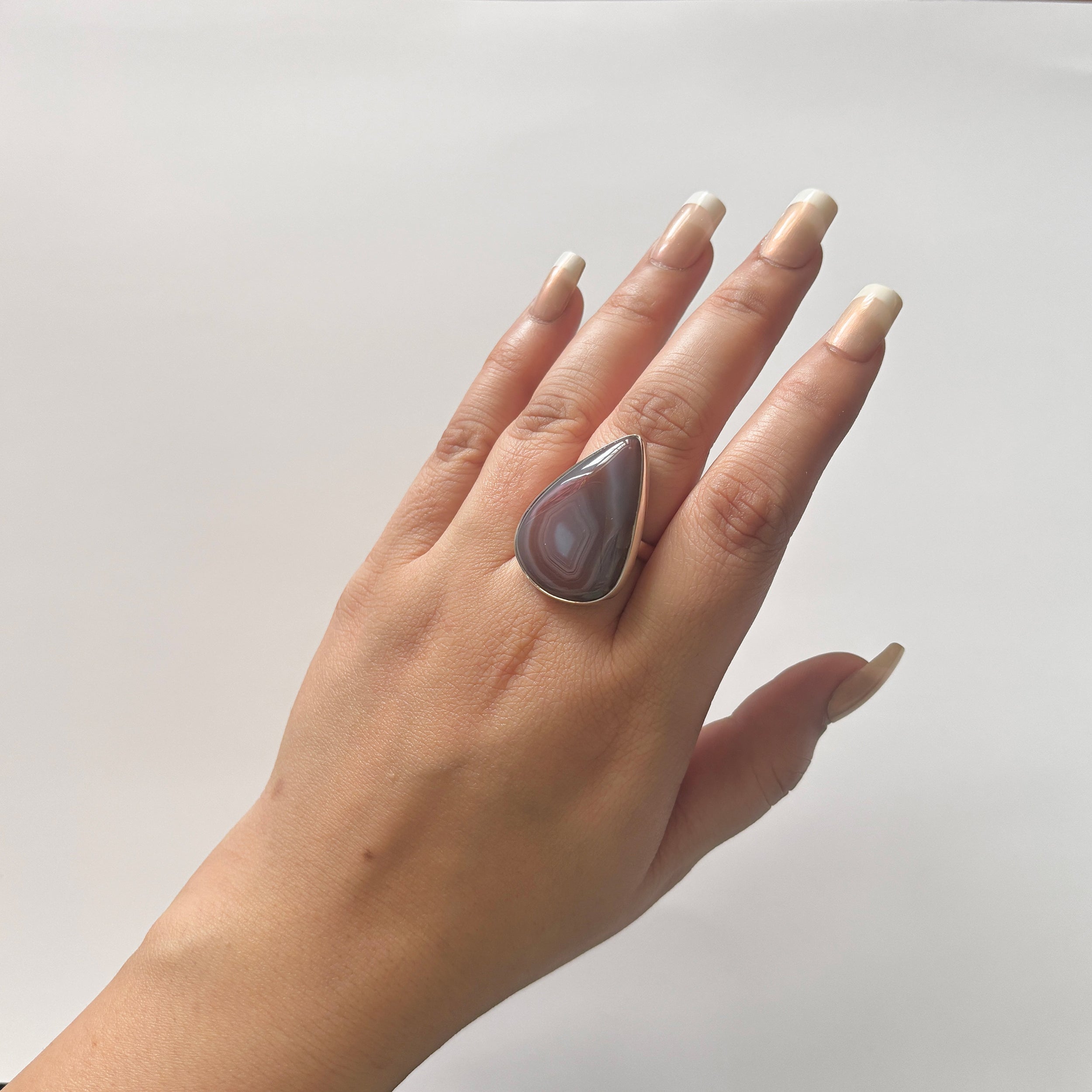 Red Botswana Agate Ring-(RBA-2-37)
