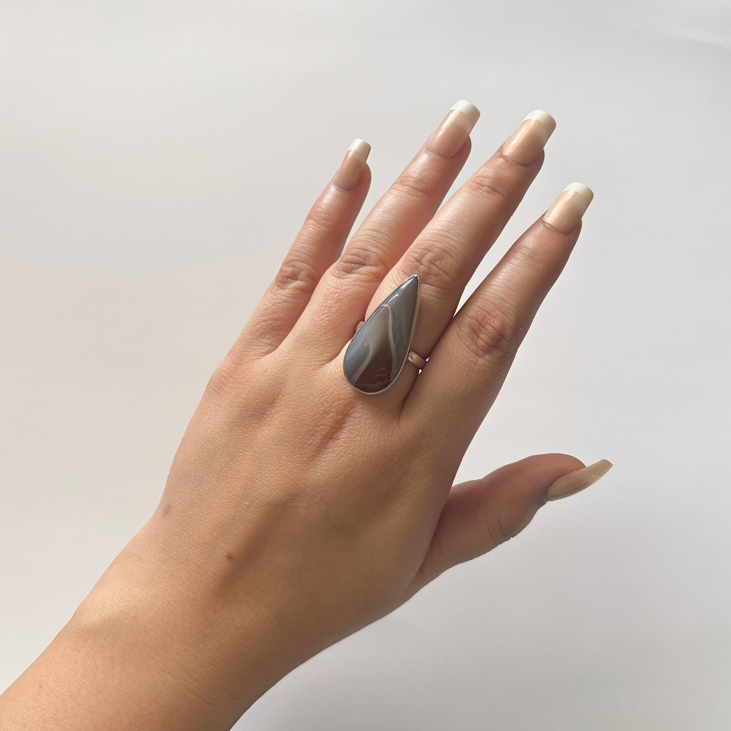 Red Botswana Agate Ring-(RBA-2-38)