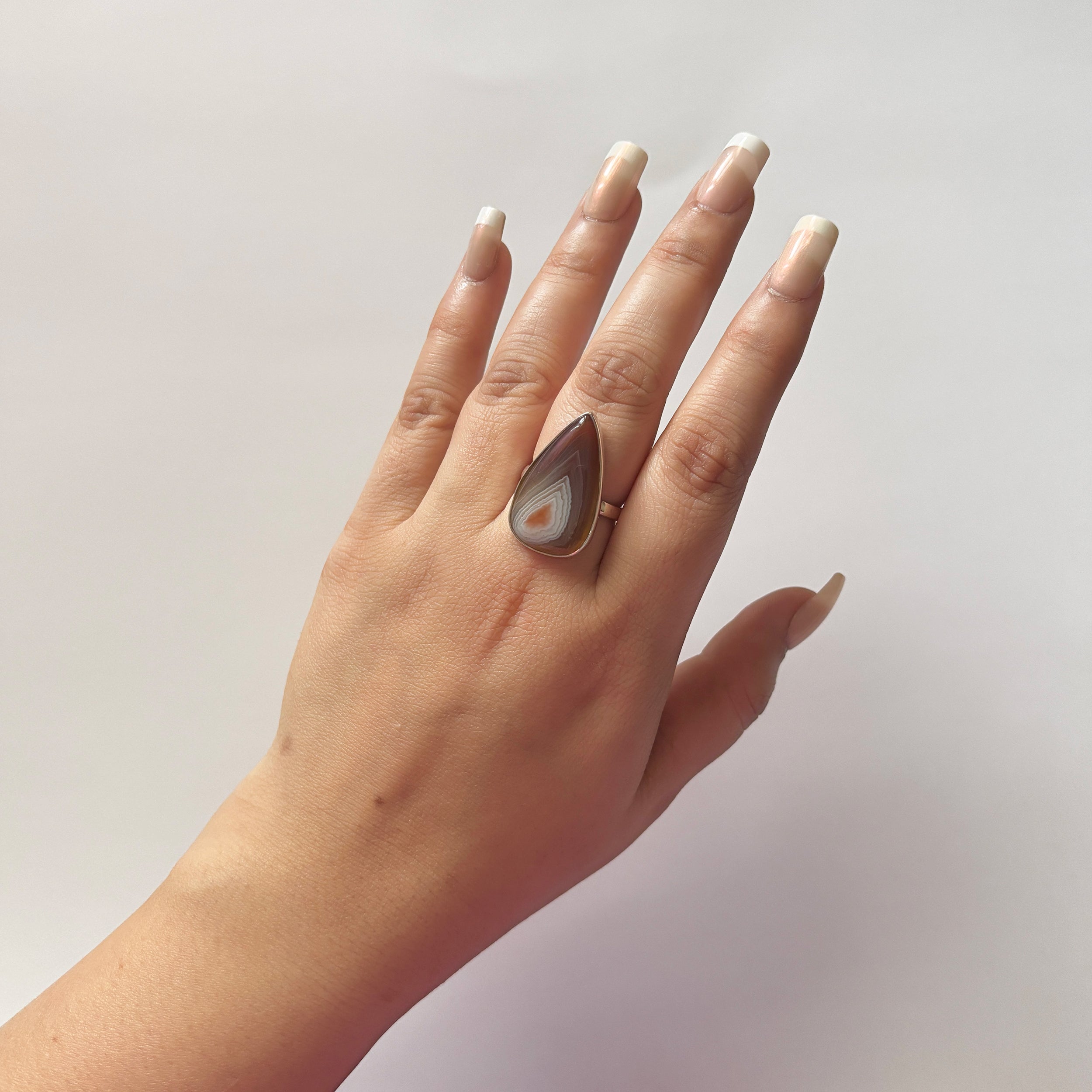 Red Botswana Agate Ring-(RBA-2-39)