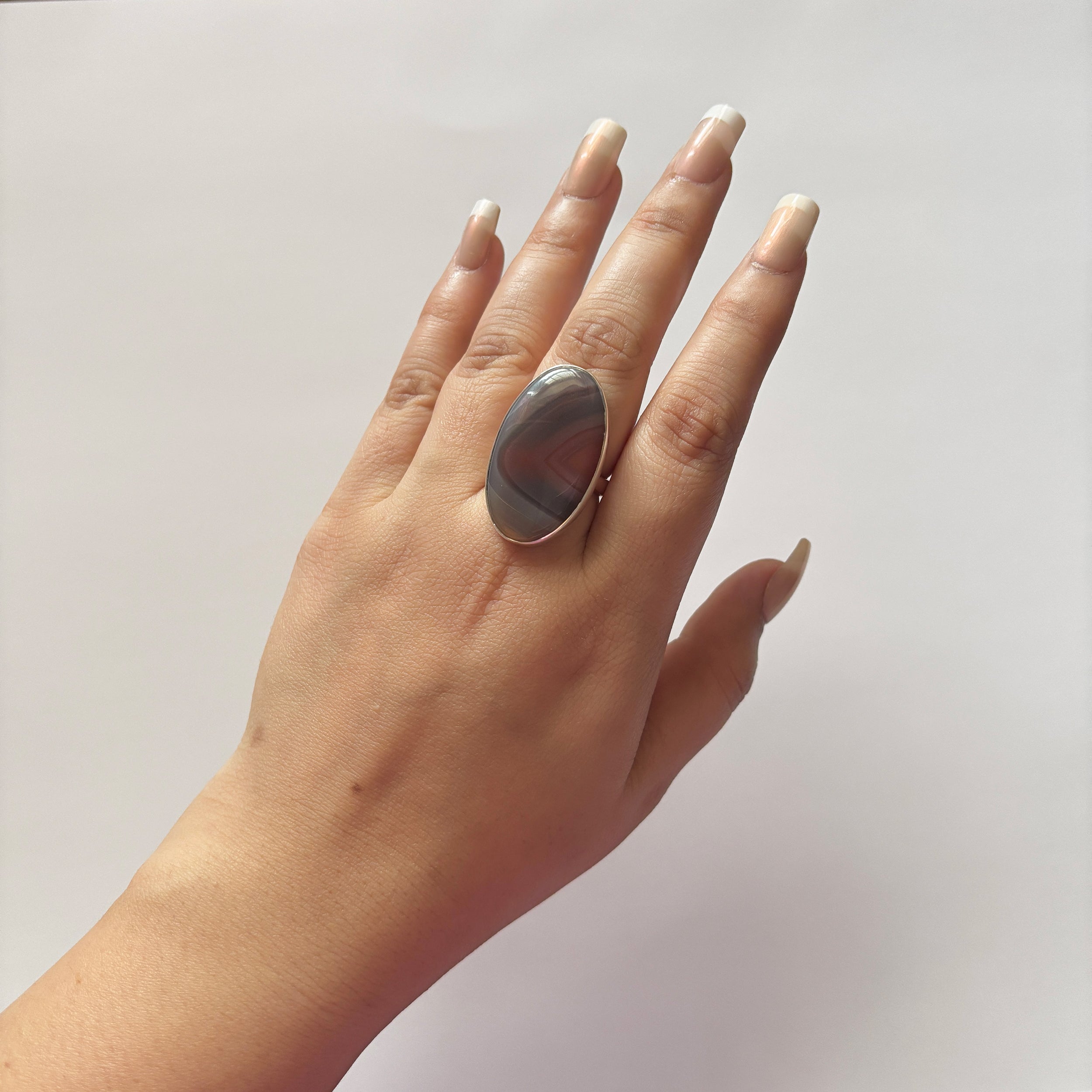 Red Botswana Agate Ring-(RBA-2-40)