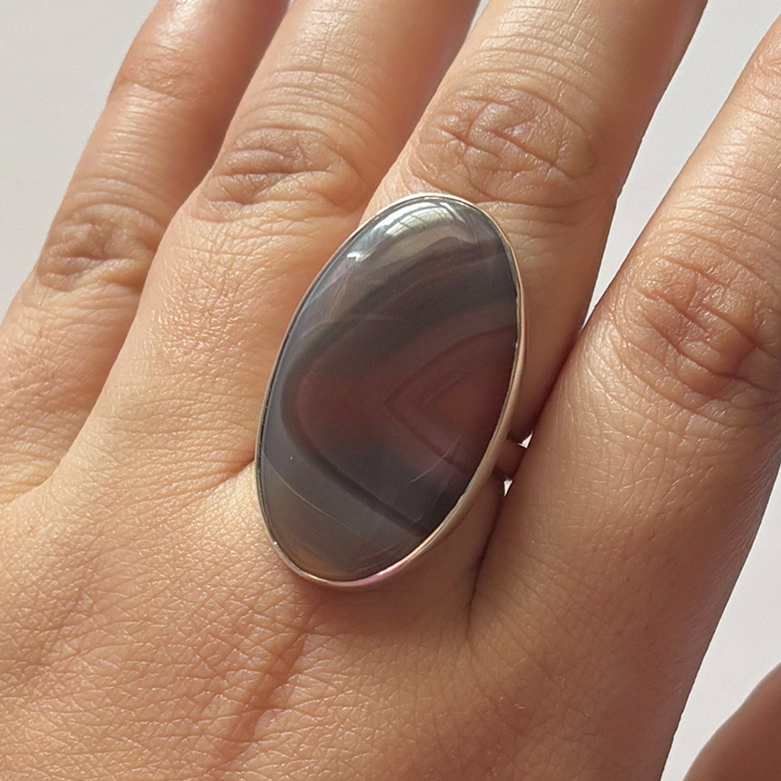 Red Botswana Agate Ring-(RBA-2-40)