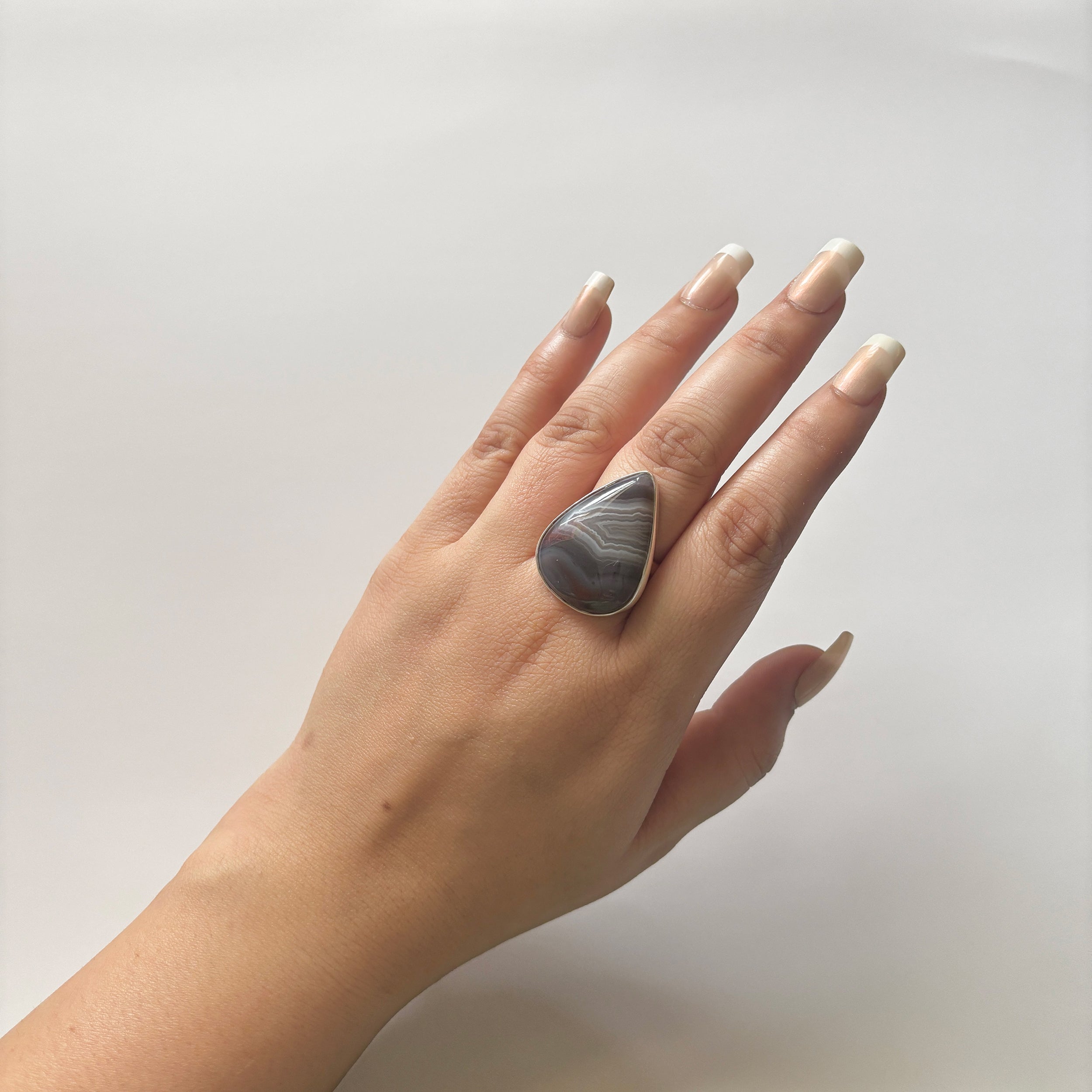 Red Botswana Agate Ring-(RBA-2-43)