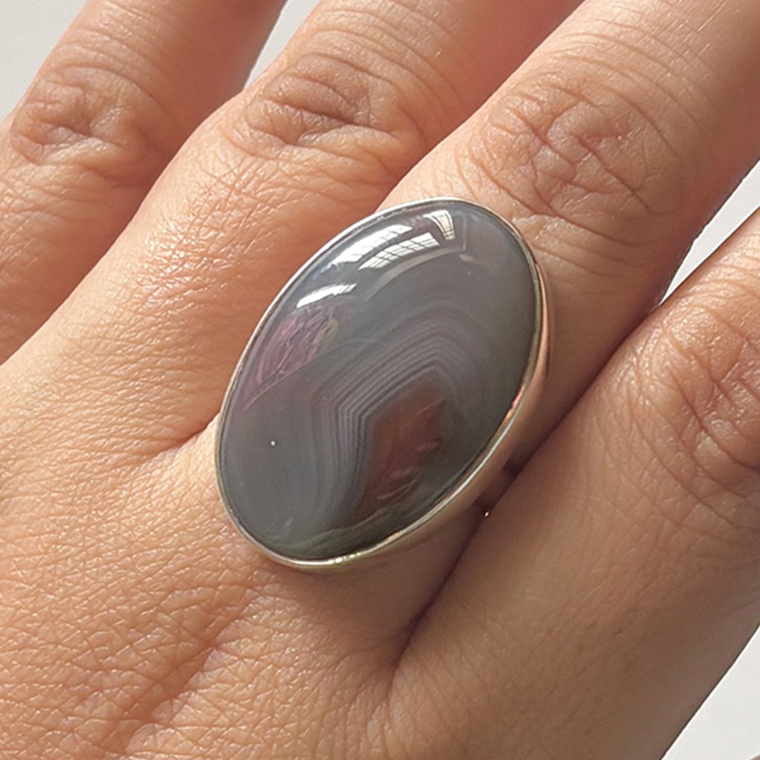 Red Botswana Agate Ring-(RBA-2-44)