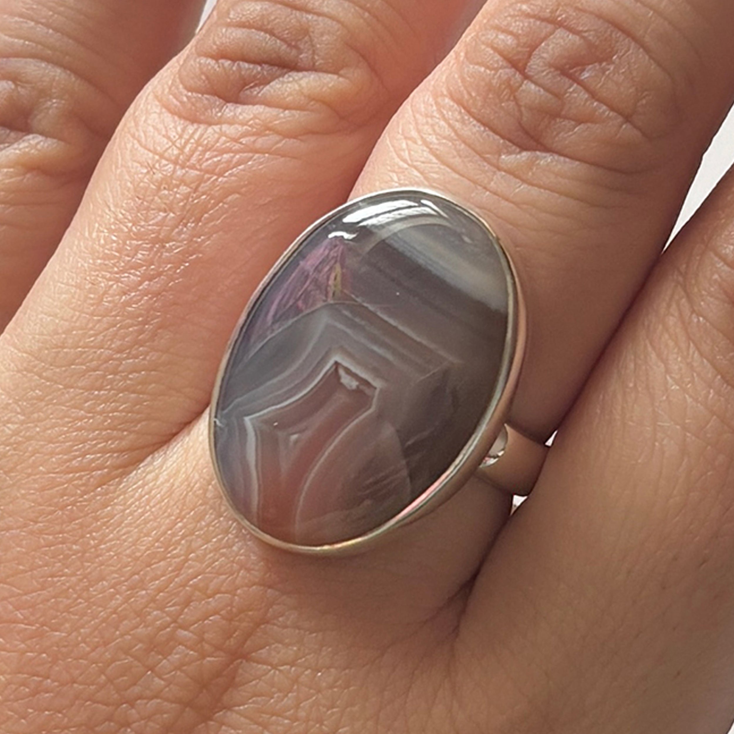 Red Botswana Agate Ring-(RBA-2-46)