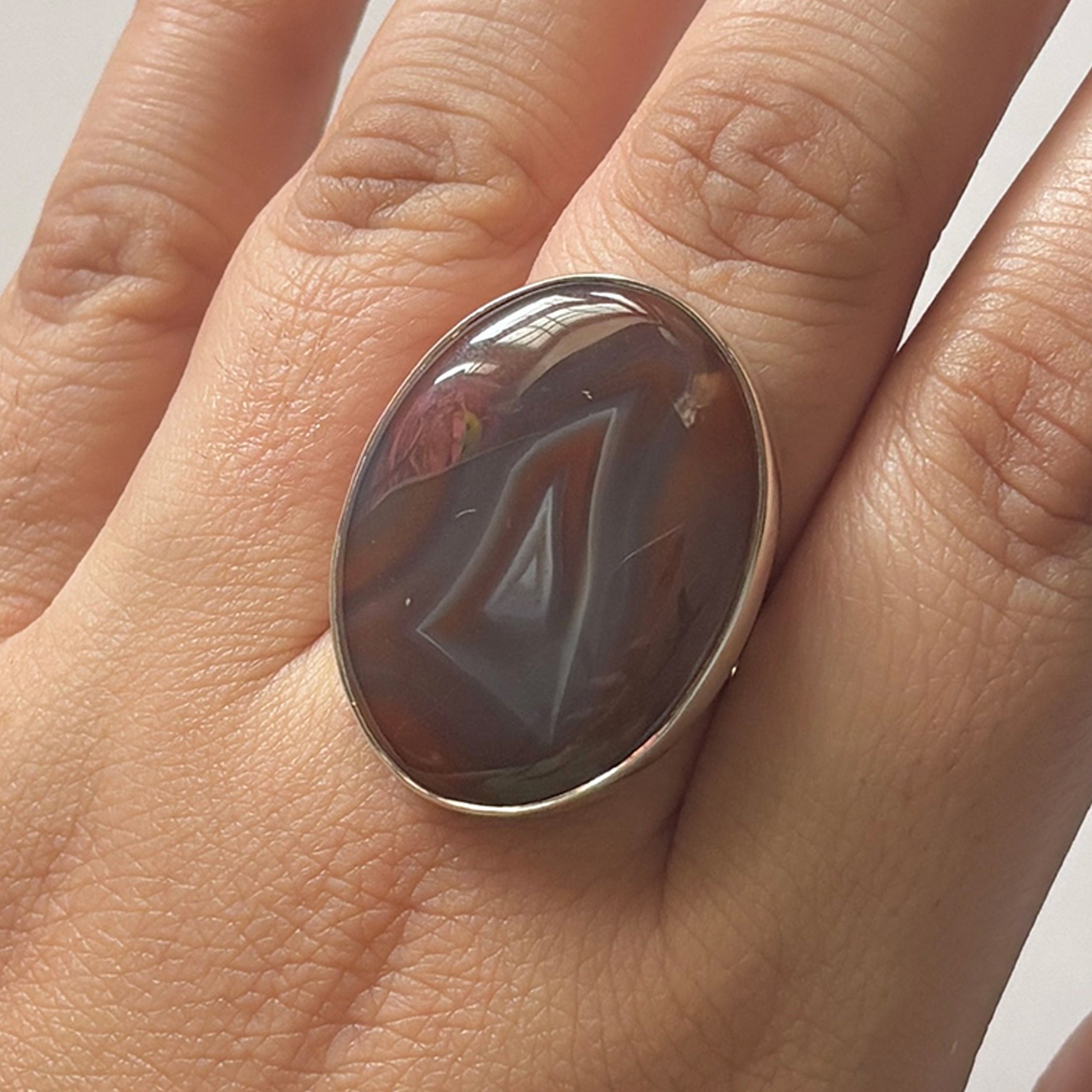 Red Botswana Agate Ring-(RBA-2-48)