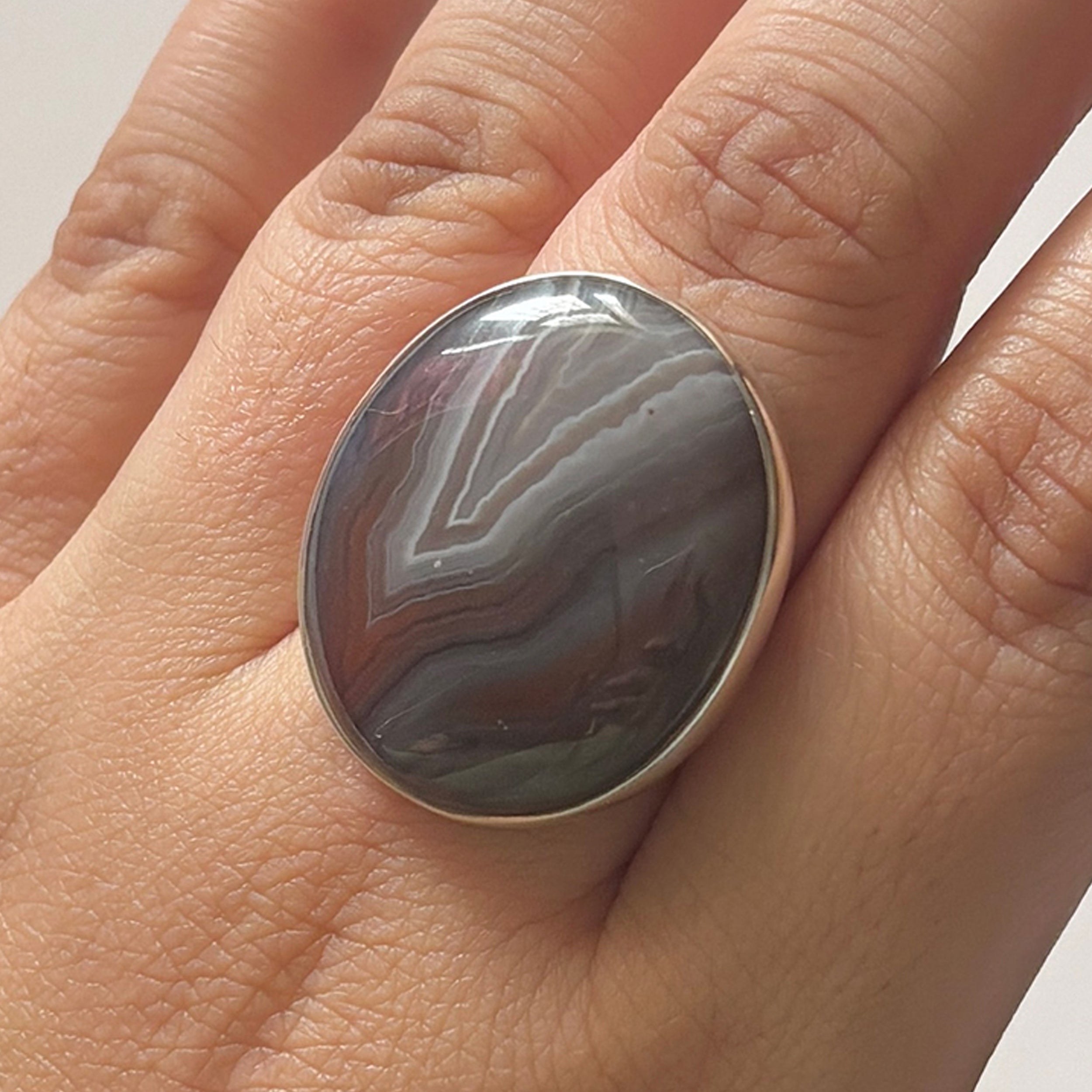 Red Botswana Agate Ring-(RBA-2-5)