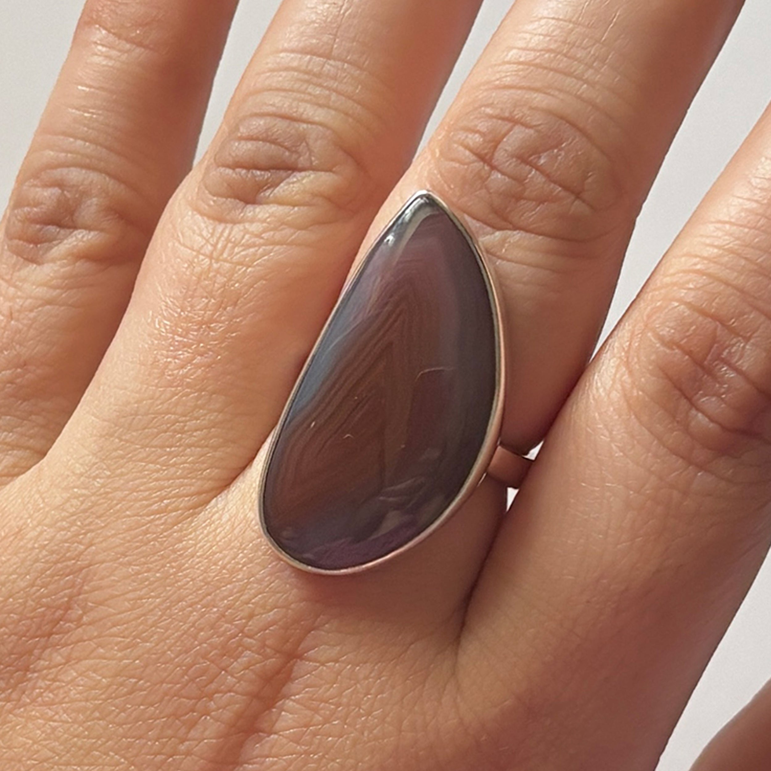 Red Botswana Agate Ring-(RBA-2-7)