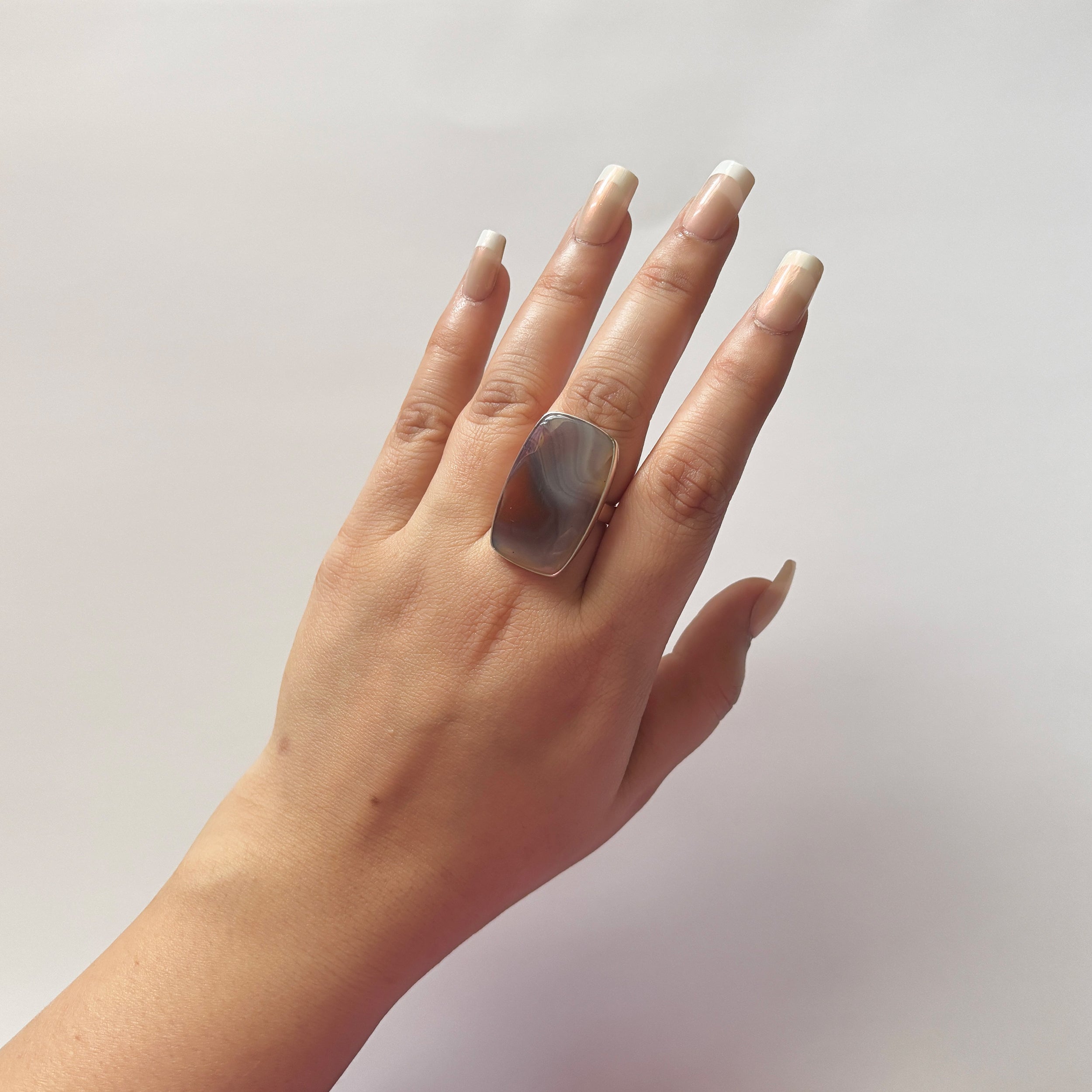 Red Botswana Agate Ring-(RBA-2-9)