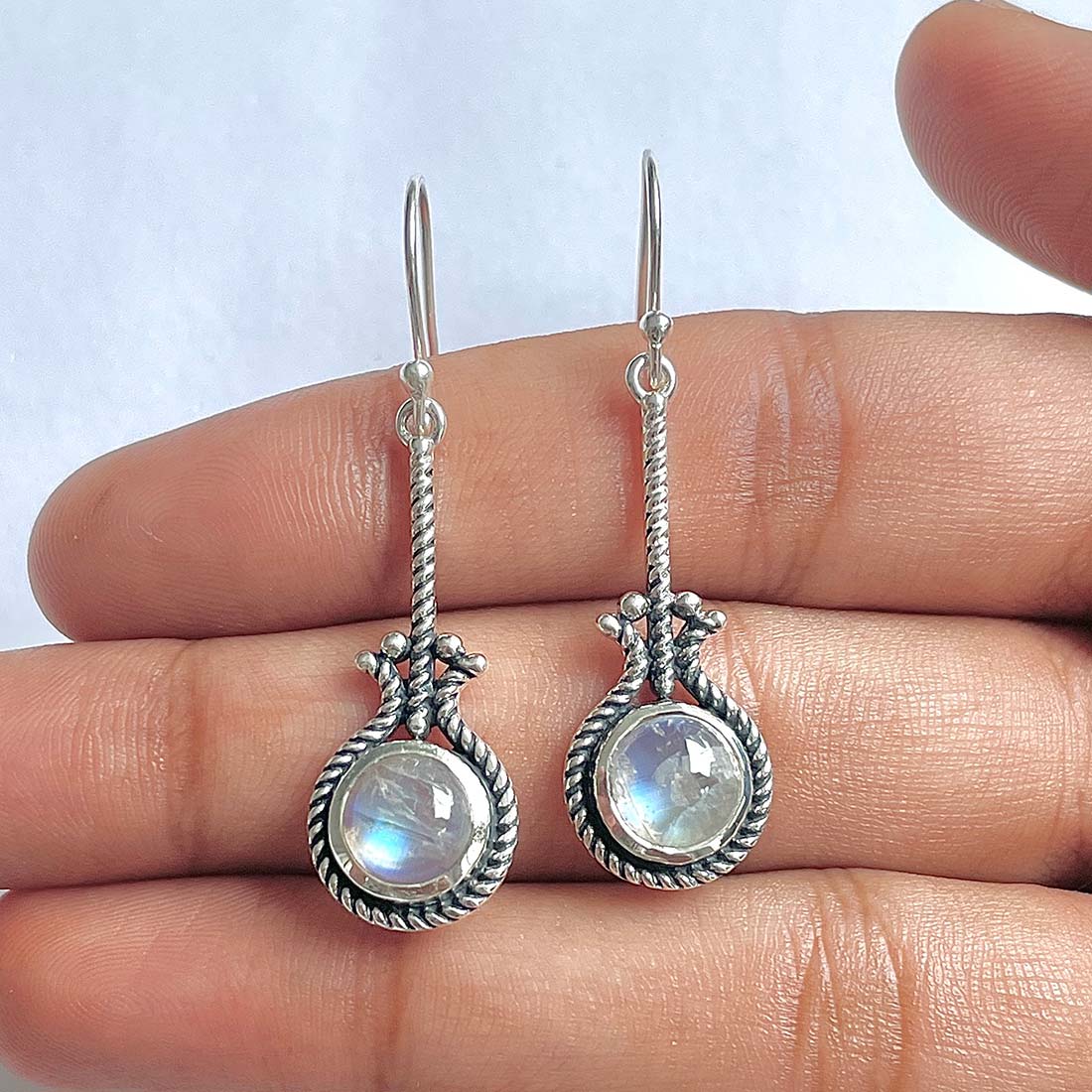 Moonstone Earring-(RBM-RDE-148)