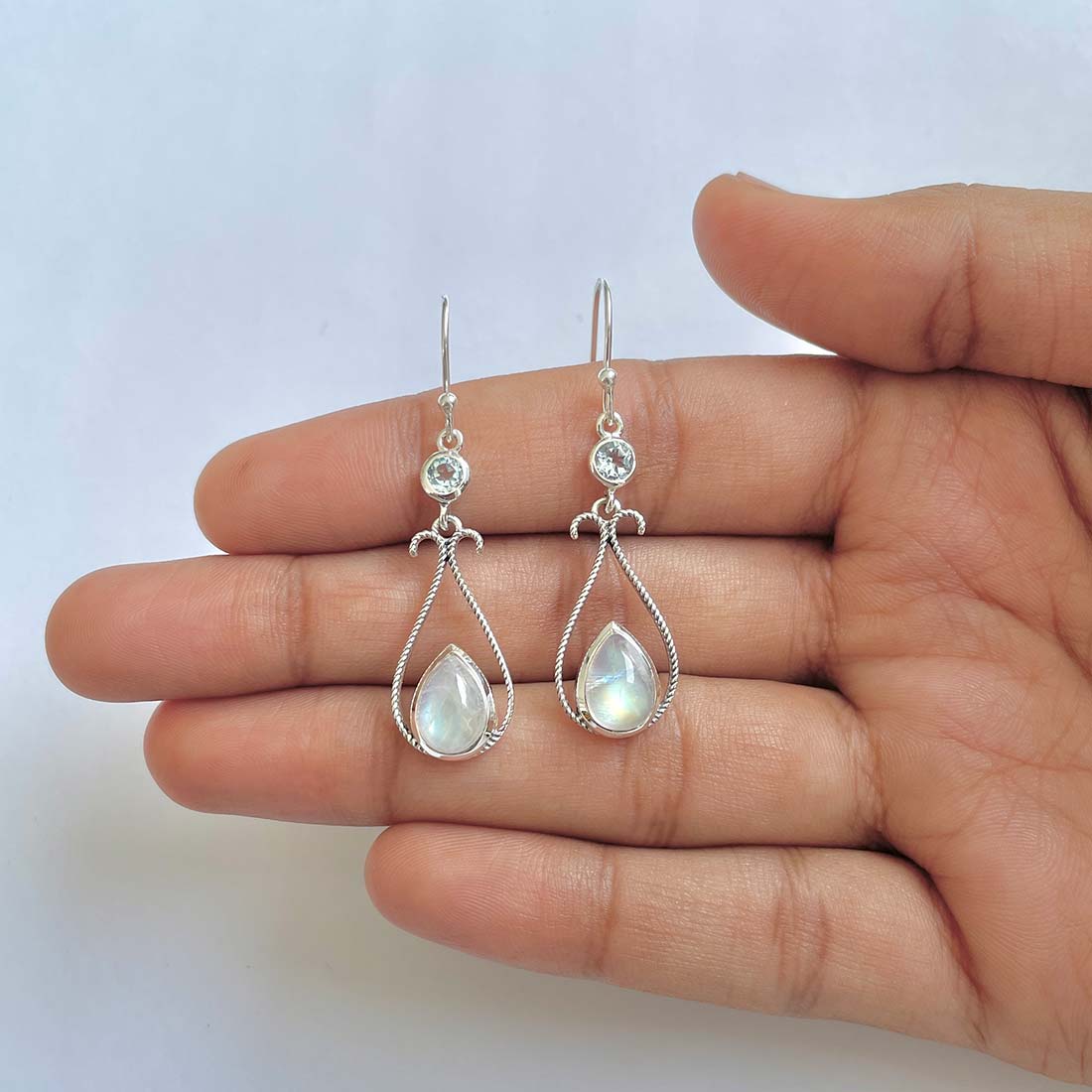 Moonstone Earring-(RBM-RDE-152A)