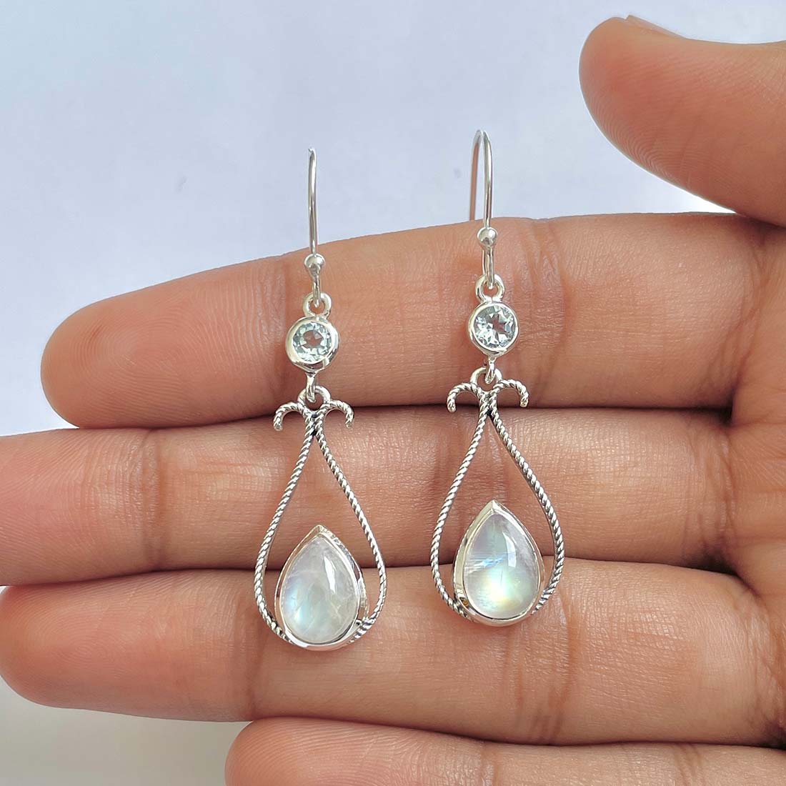 Moonstone Earring-(RBM-RDE-152A)
