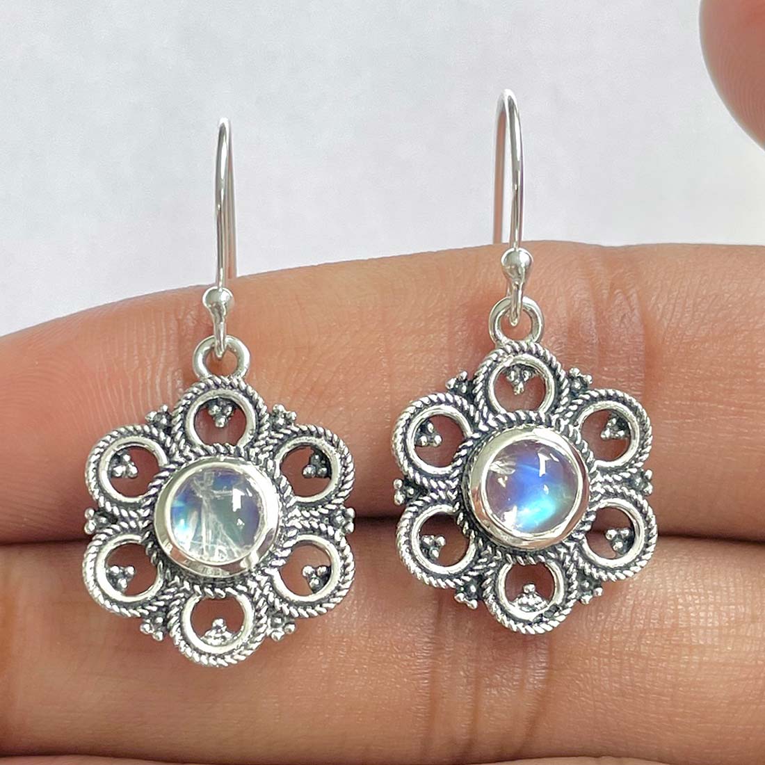 Moonstone Earring-(RBM-RDE-204)