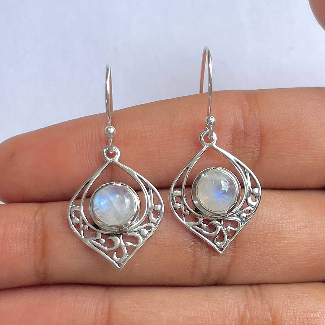Moonstone Earring-(RBM-RDE-228)