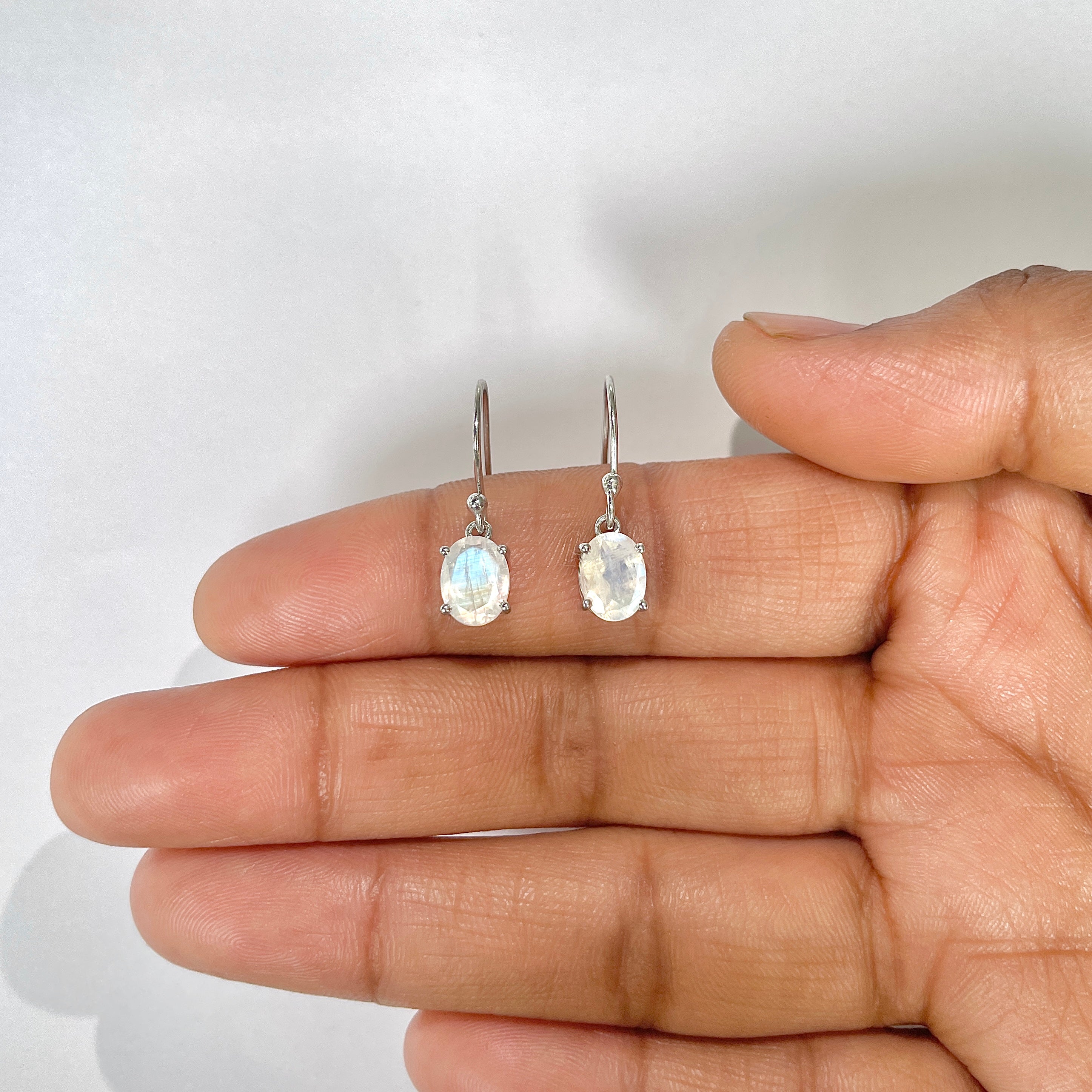 Moonstone Stud Earring-(RBM-RDE-673)