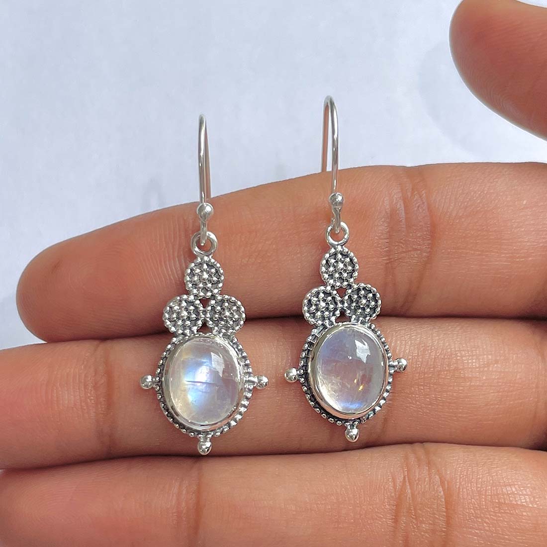 Moonstone Earring-(RBM-RDE-82)