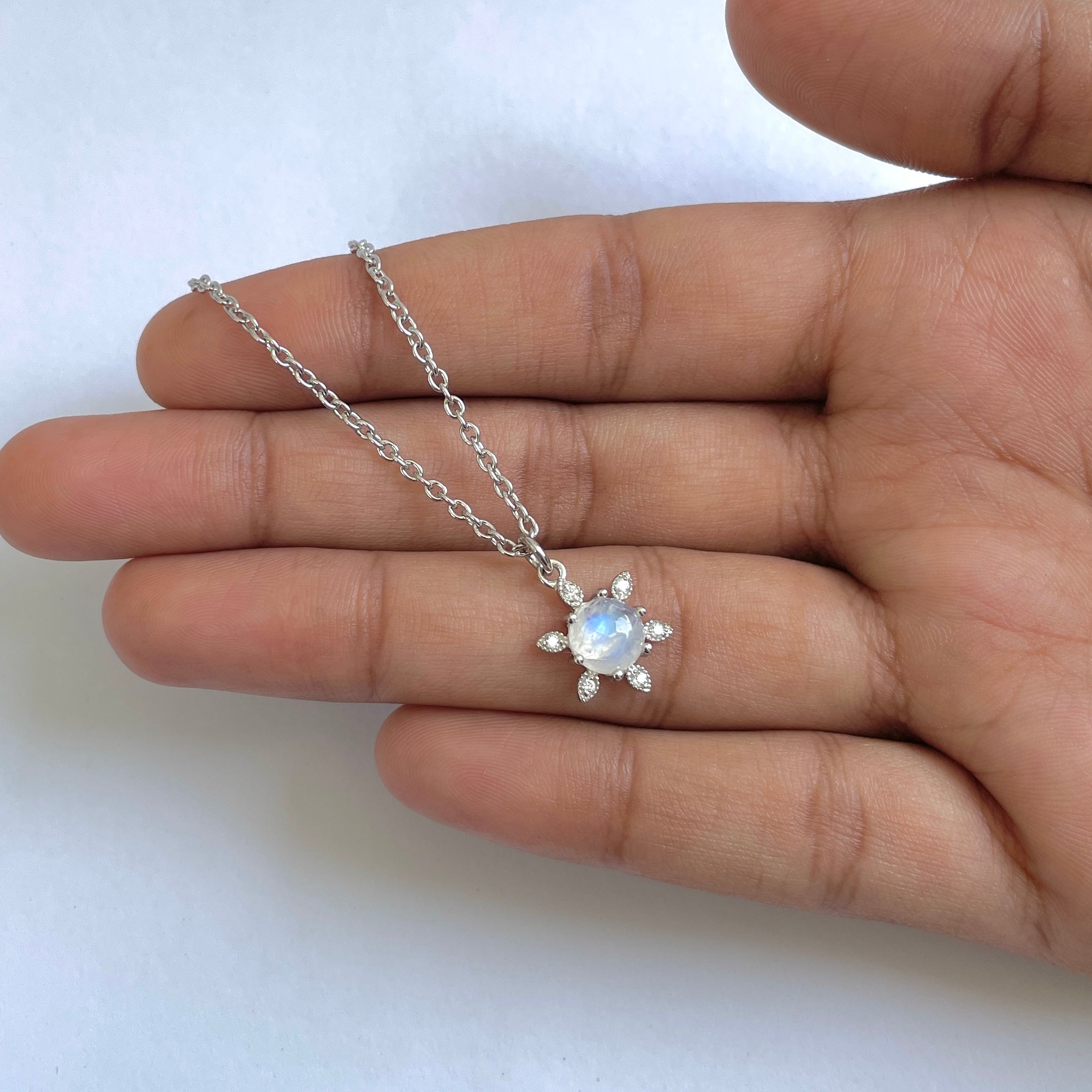 Moonstone Necklace-(RBM-RDN-75)