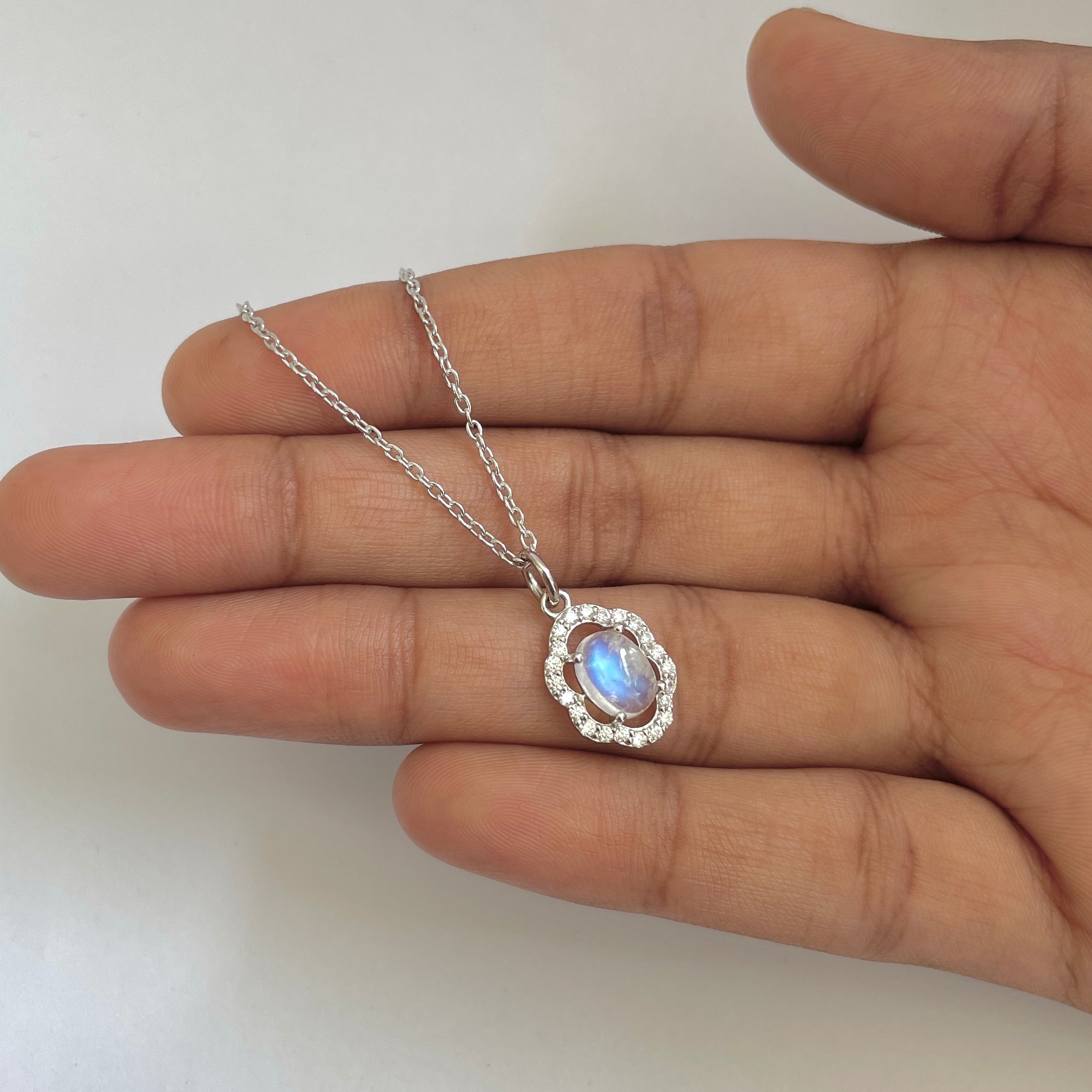 Moonstone Necklace-(RBM-RDN-78)