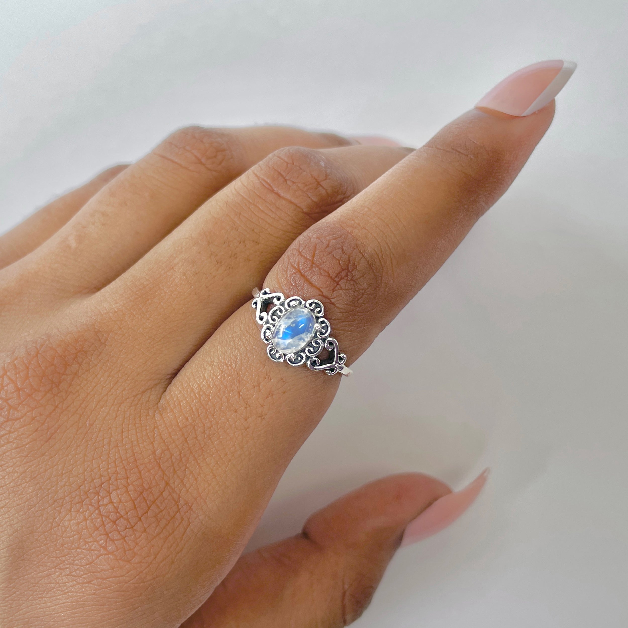 Moonstone Ring-(RBM-RDR-1437.)