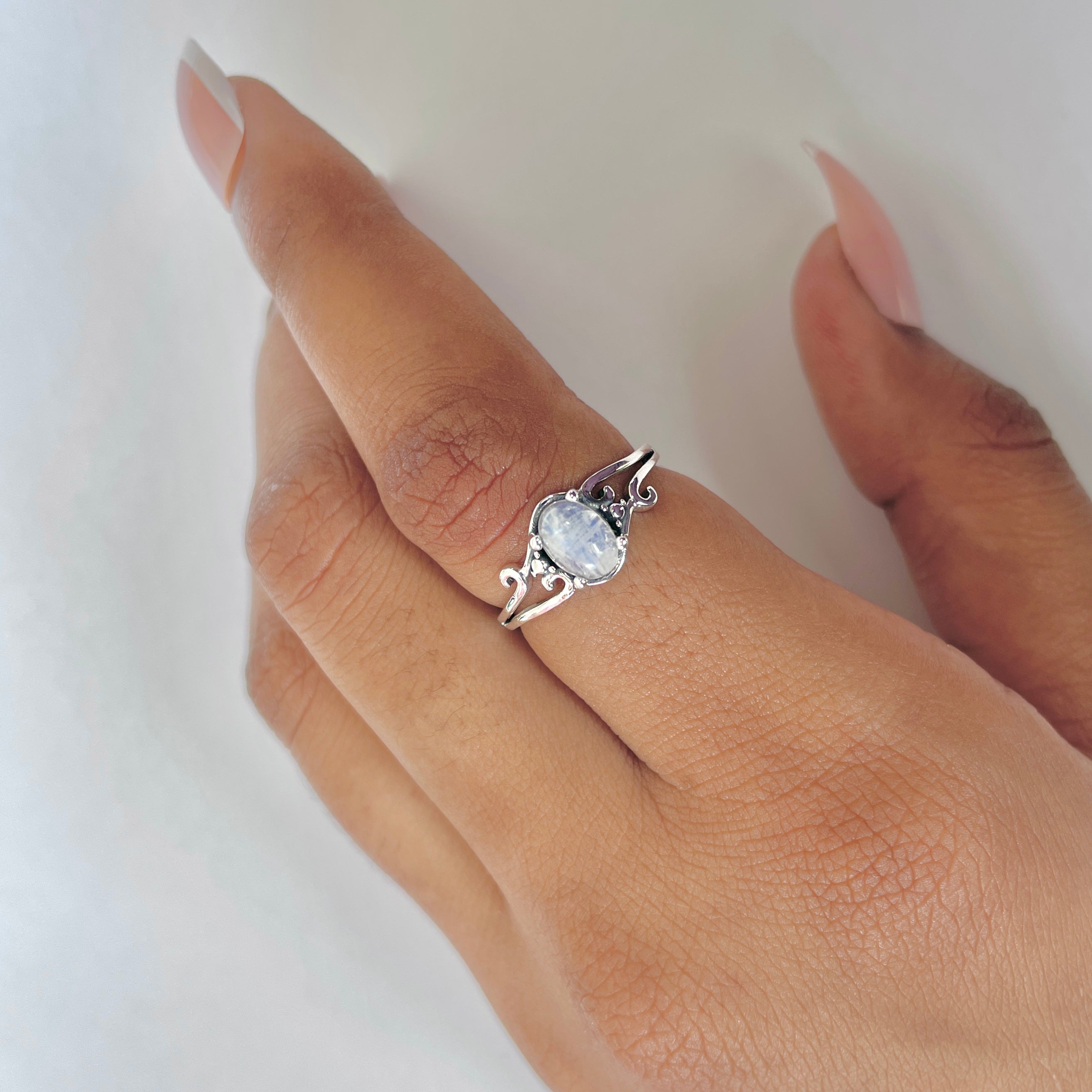 Moonstone Ring-(RBM-RDR-1495.)