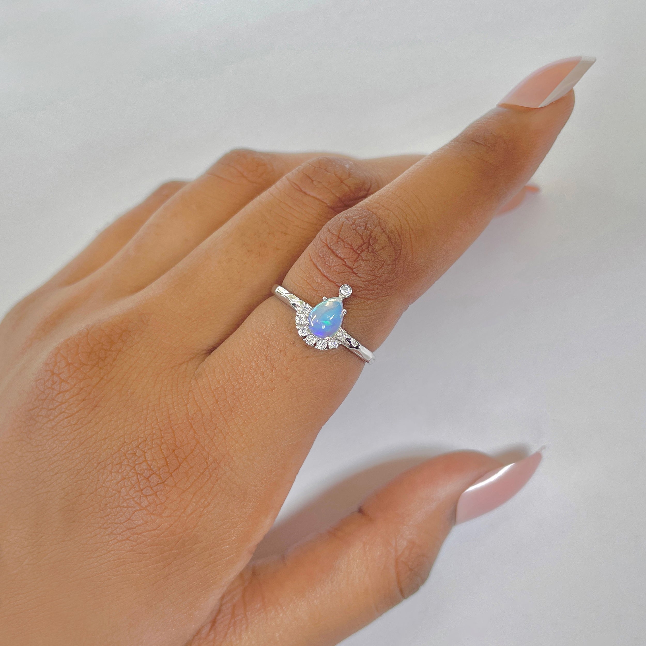 Moonstone Rose Ring-(RBM-RDR-1622.)