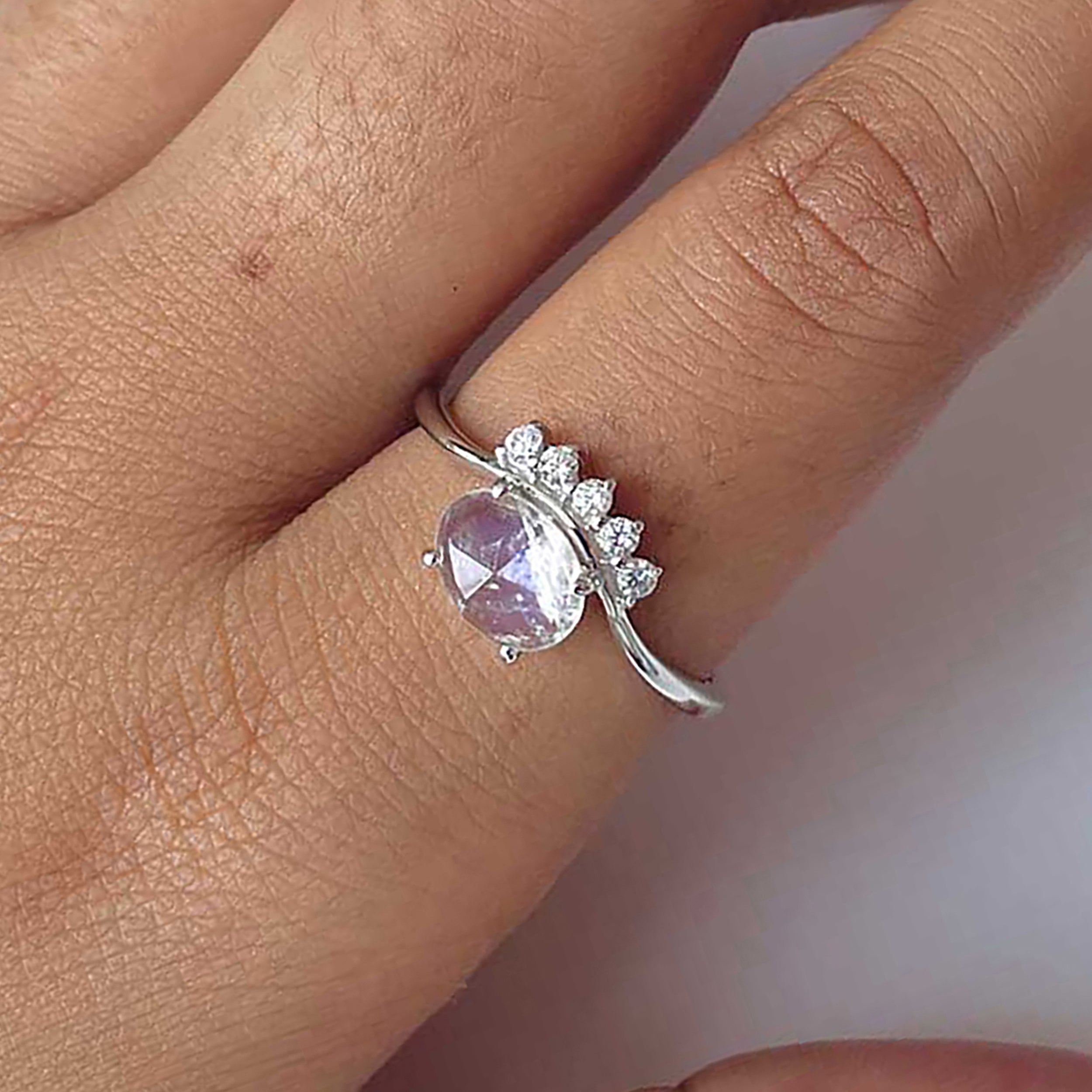 Moonstone Rose Ring-(RBM-RDR-1681.)