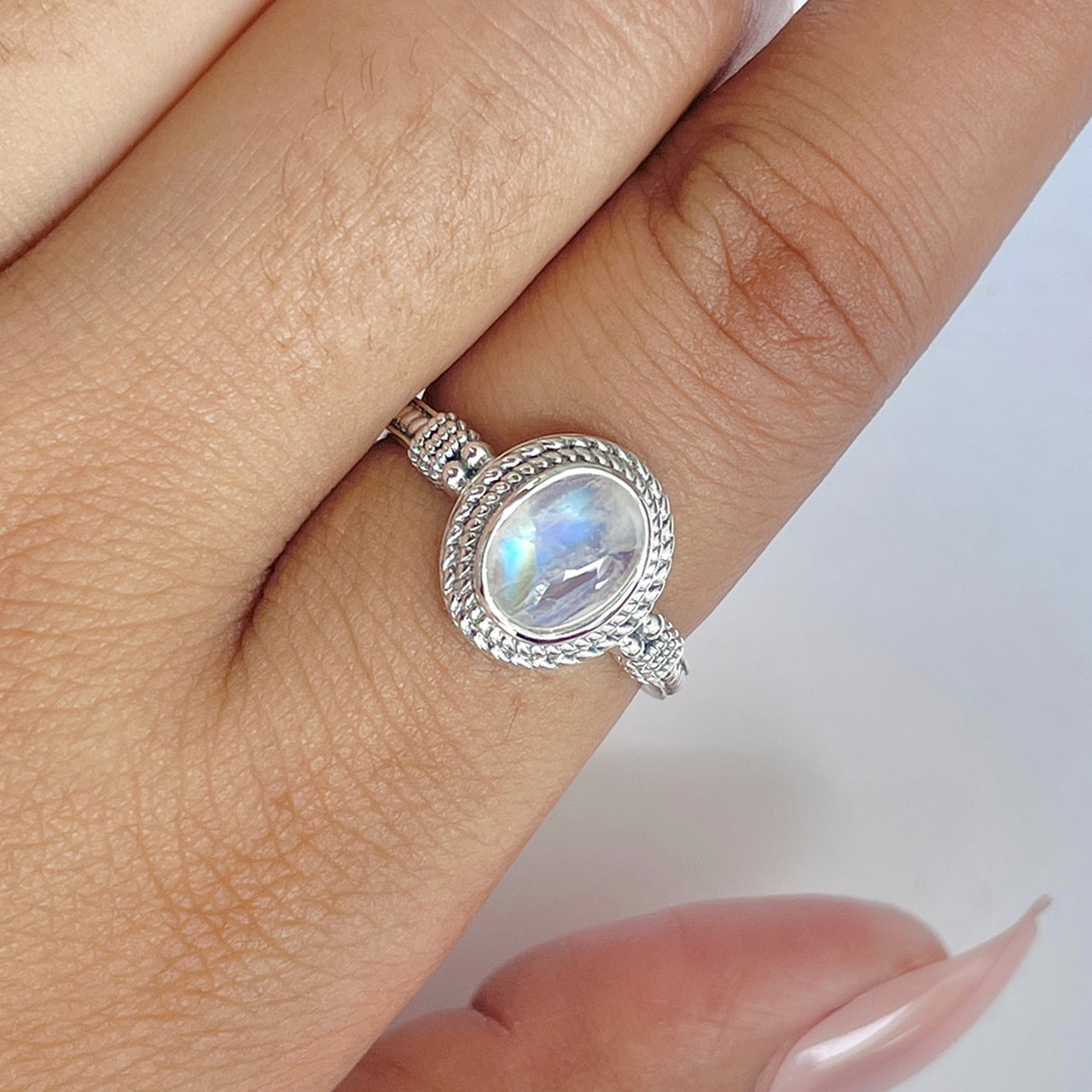 Moonstone Ring-(RBM-RDR-814.)