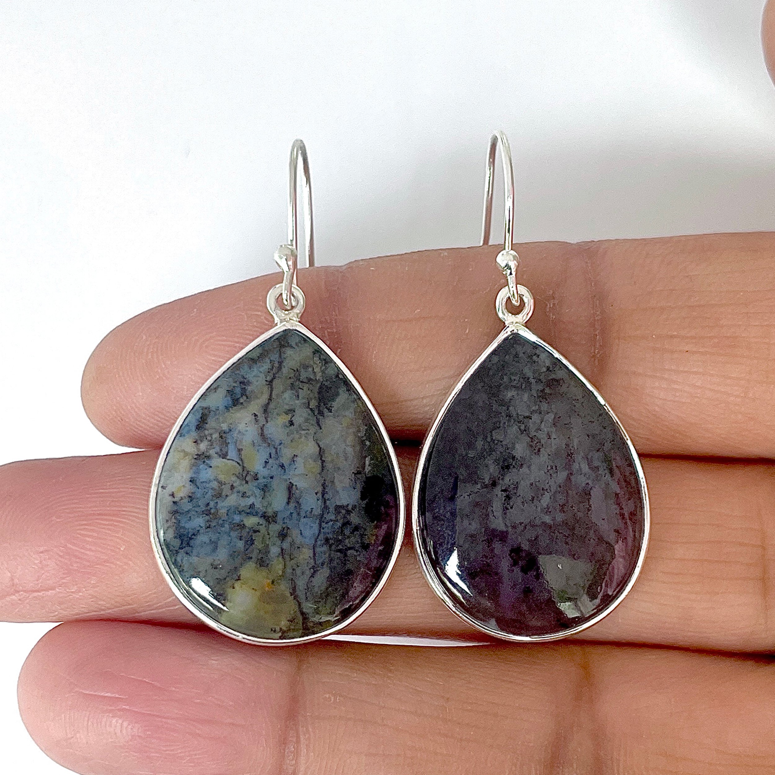 Russian Dendritic Agate Earring-(RDA-3-29)